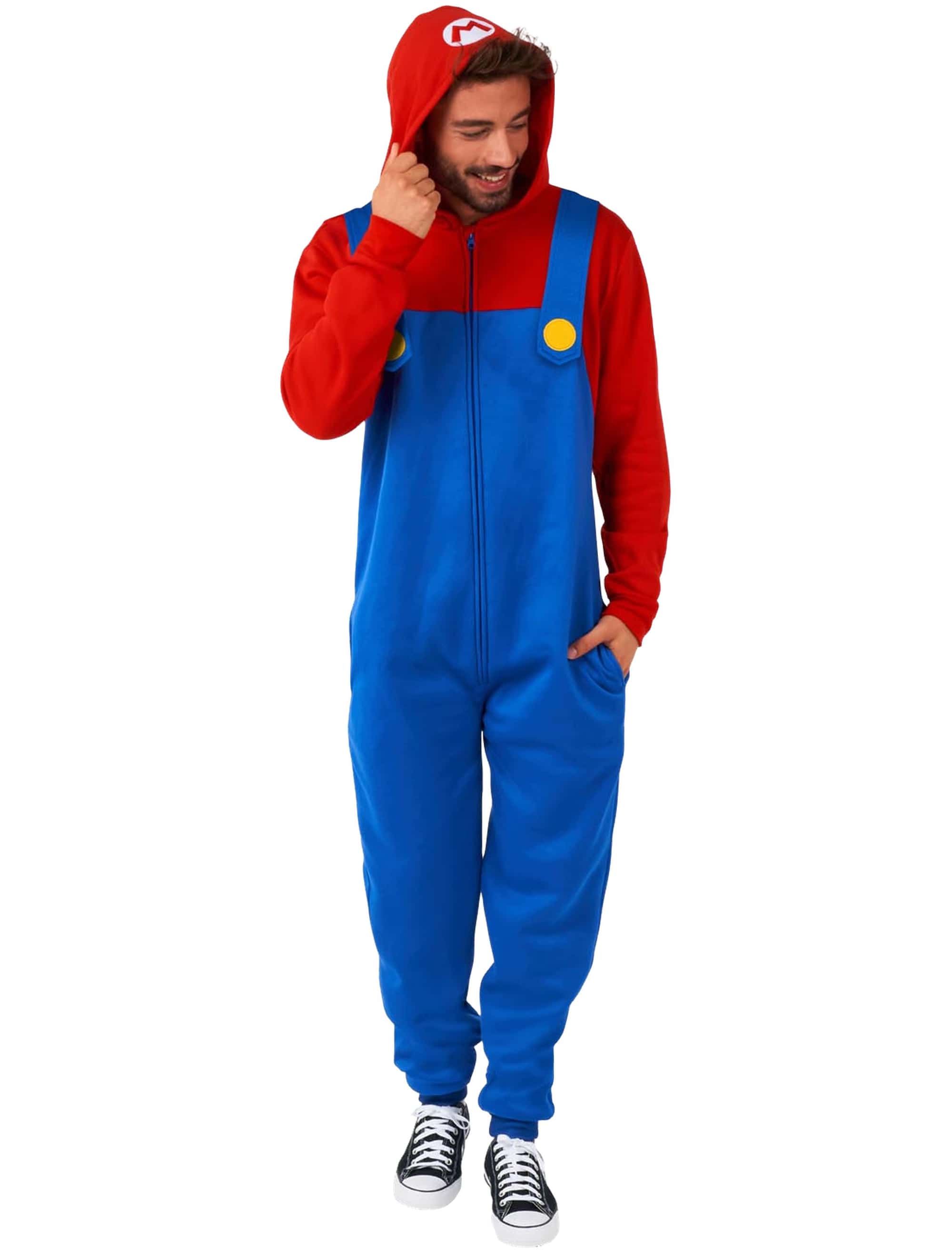 Overall Super Mario Bros. Mario Herren blau/rot S
