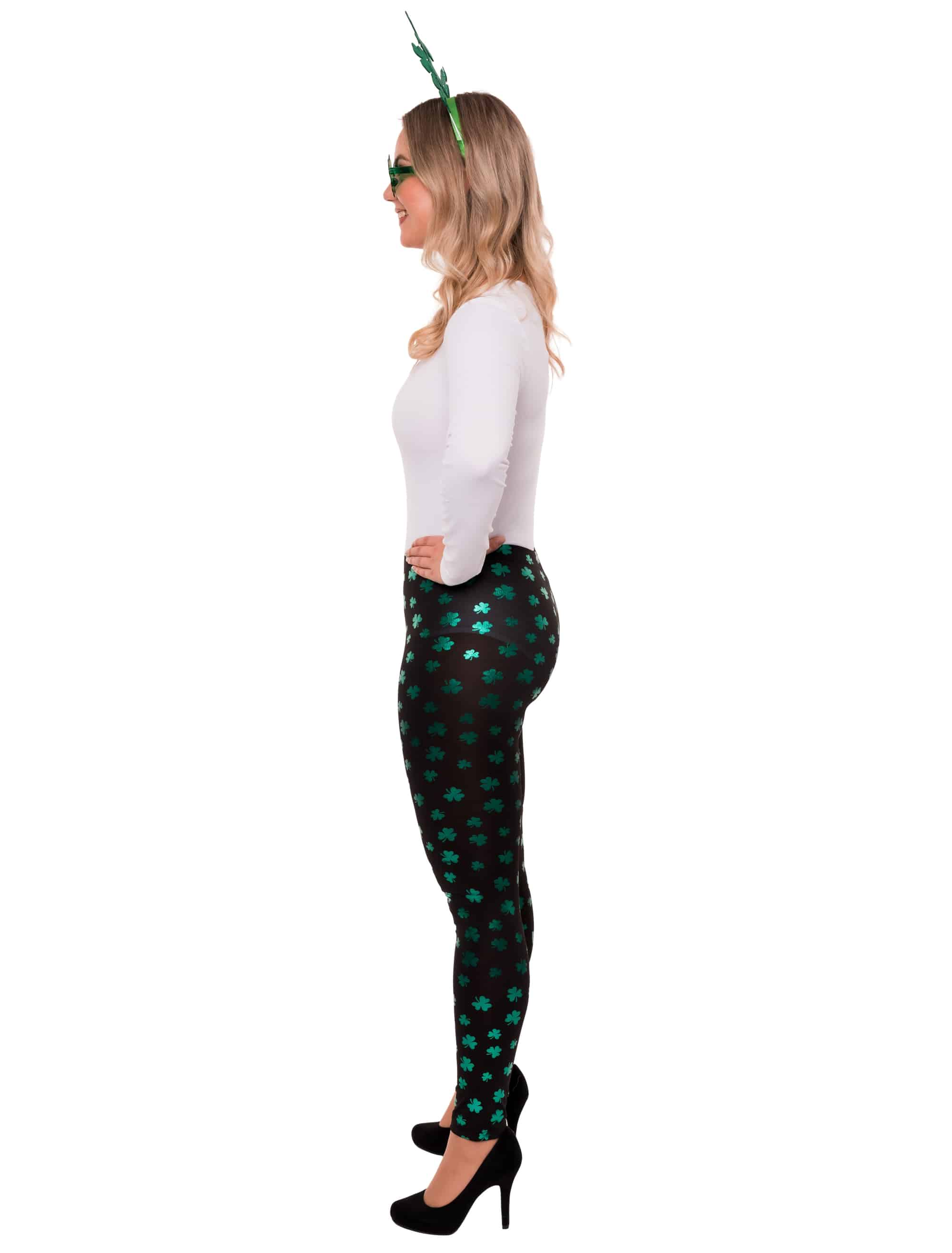 Leggings Kleeblatt grün 2XL/3XL
