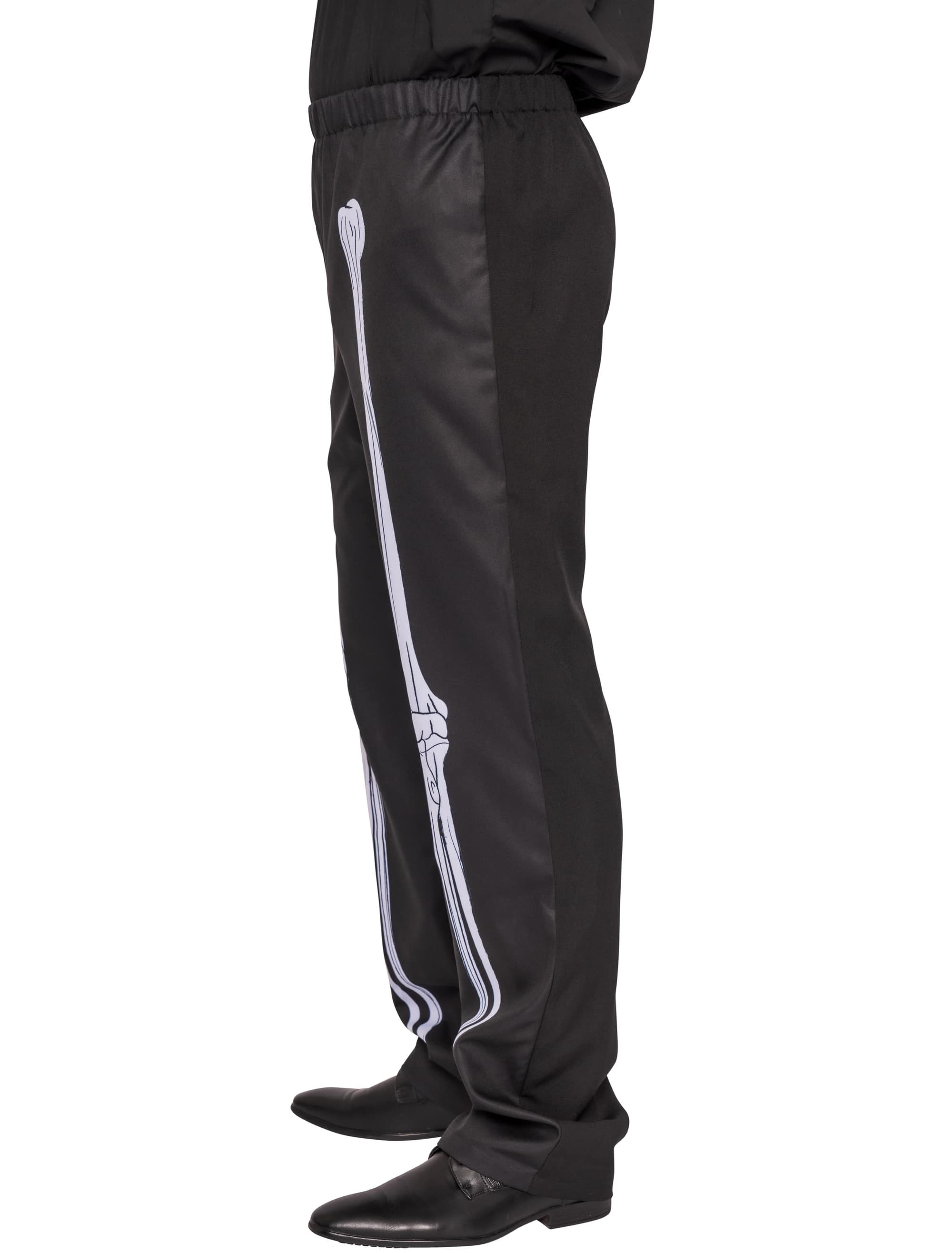 Hose mit Knochen Herren schwarz 4XL