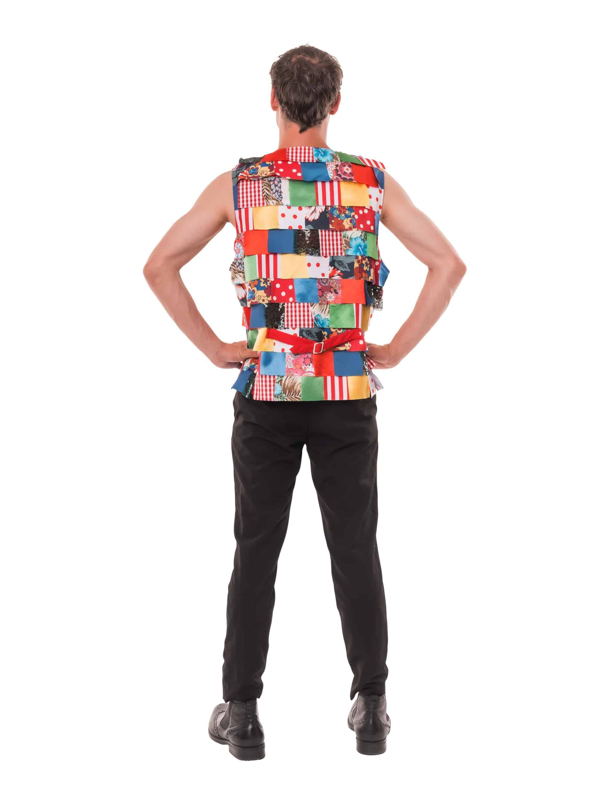 Lappenweste Herren bunt S/M