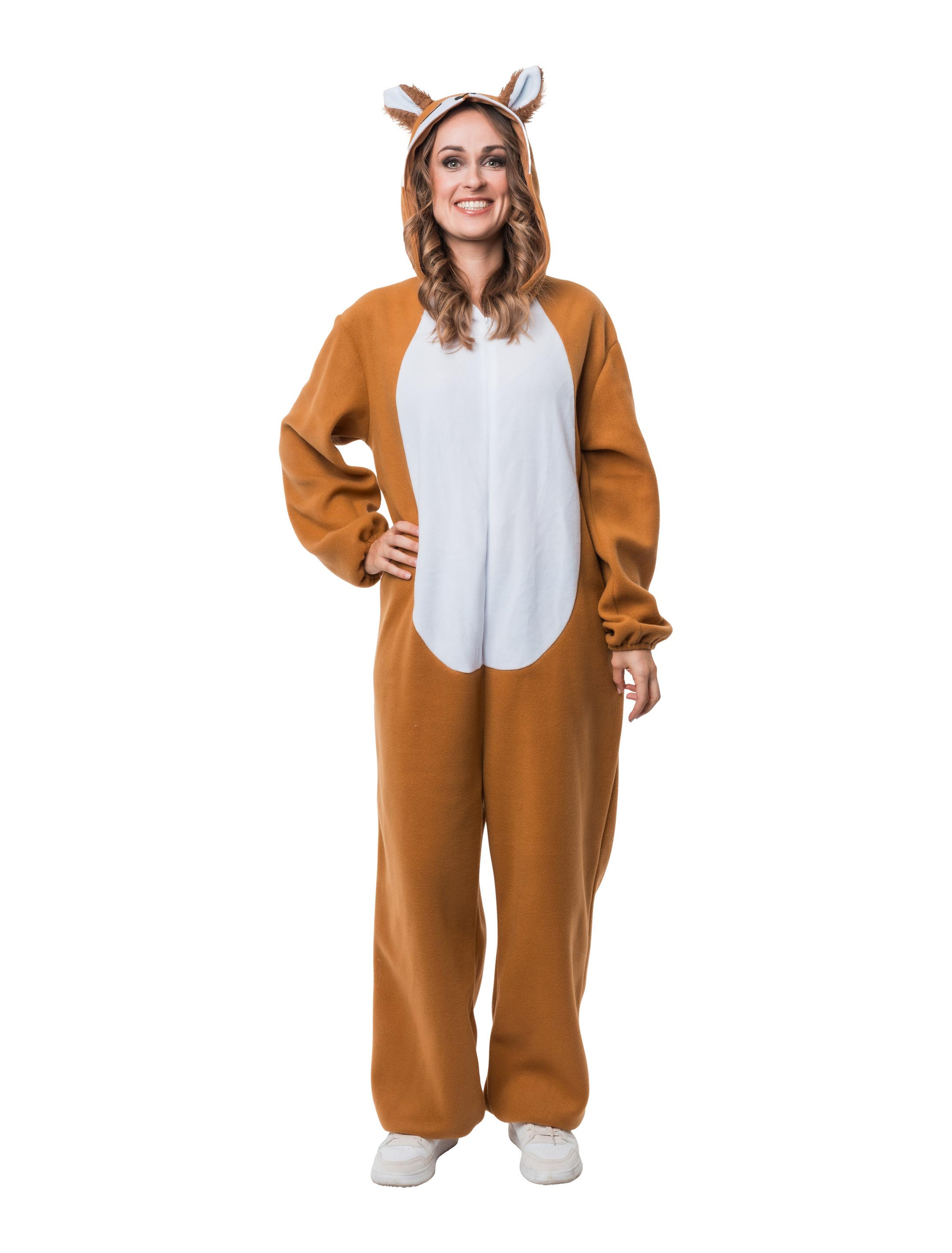 Overall Eichhörnchen Plüsch hellbraun XS/S