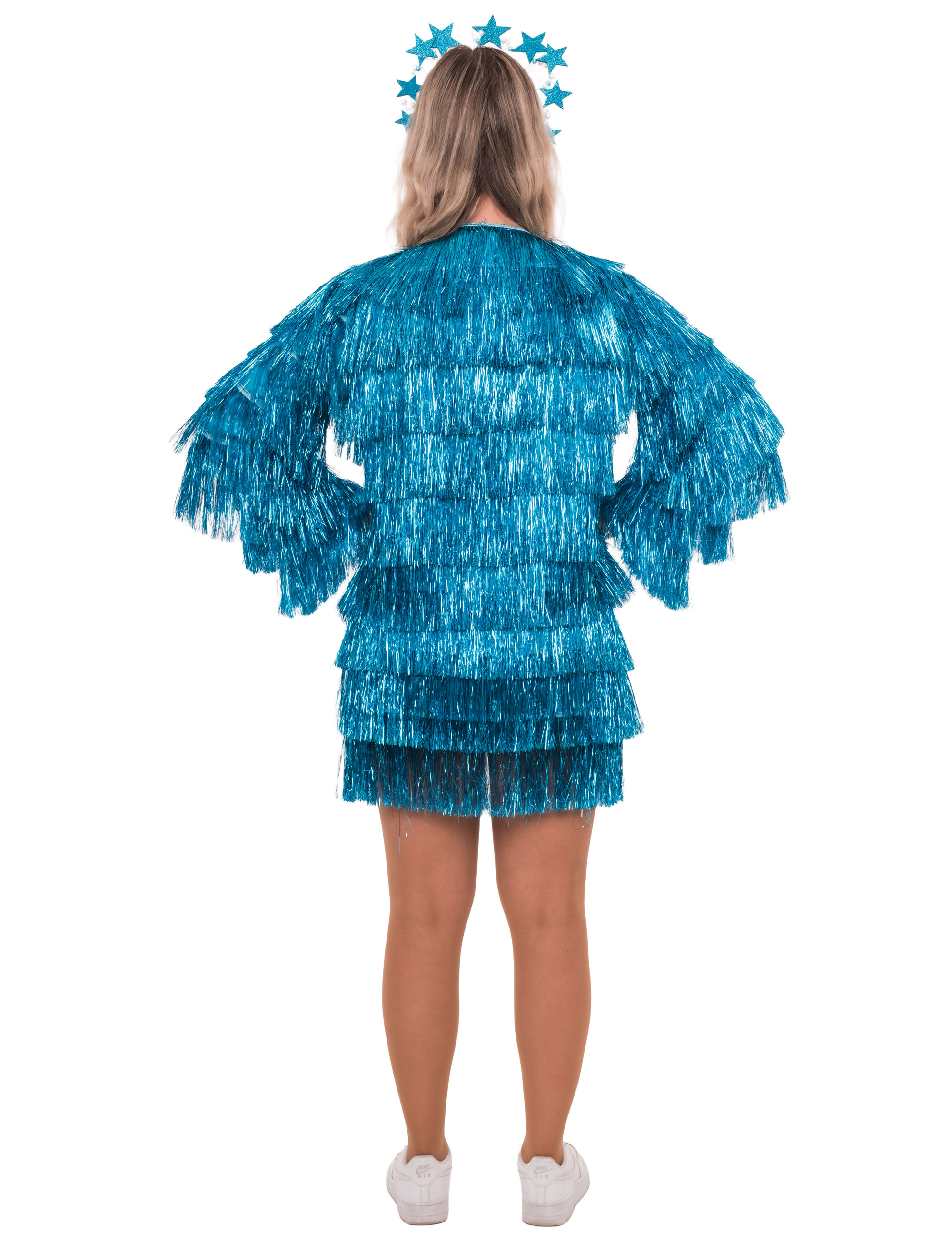 Rock Lametta fein Damen türkis S/M