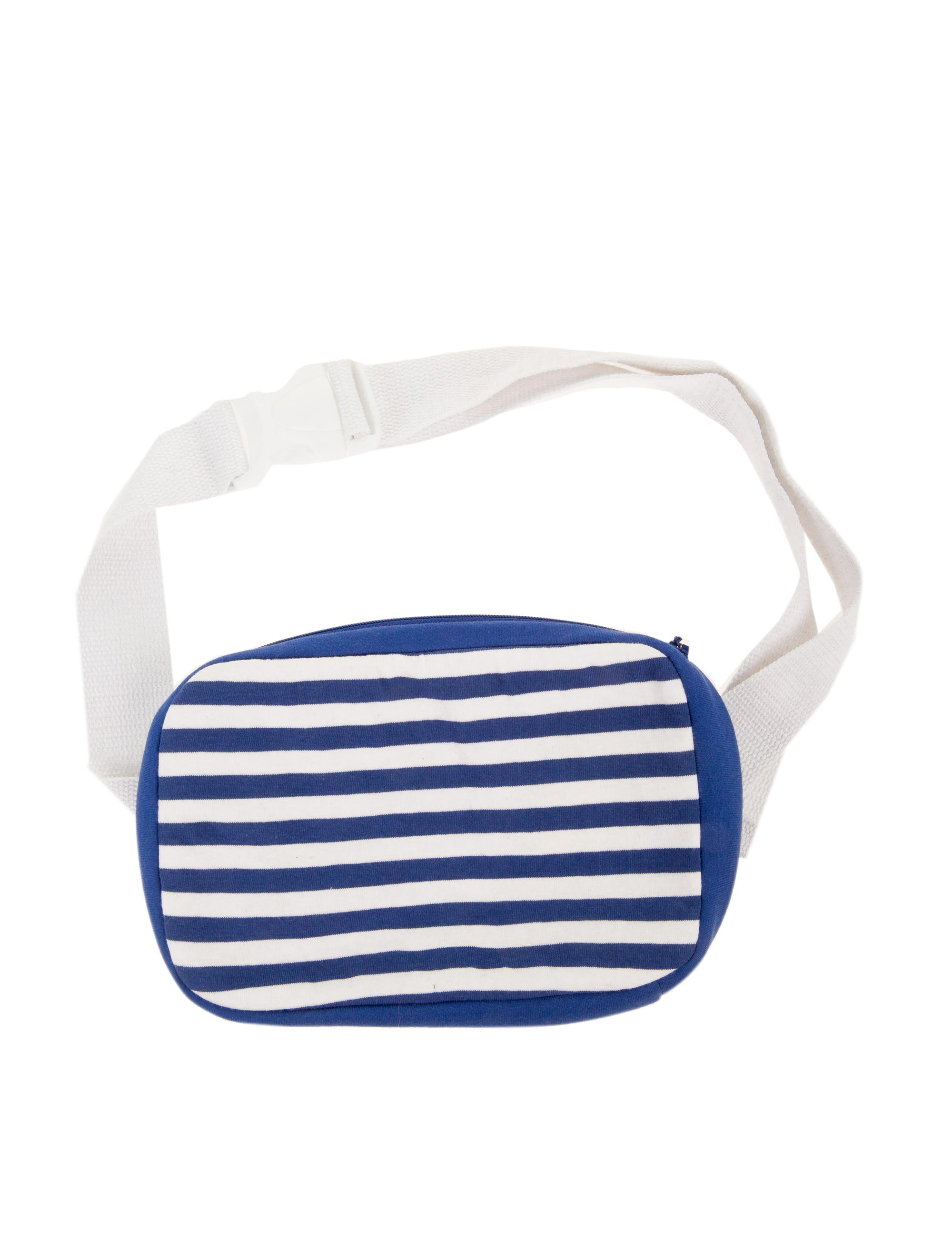 Bauchtasche gestreift rot/weiß one size