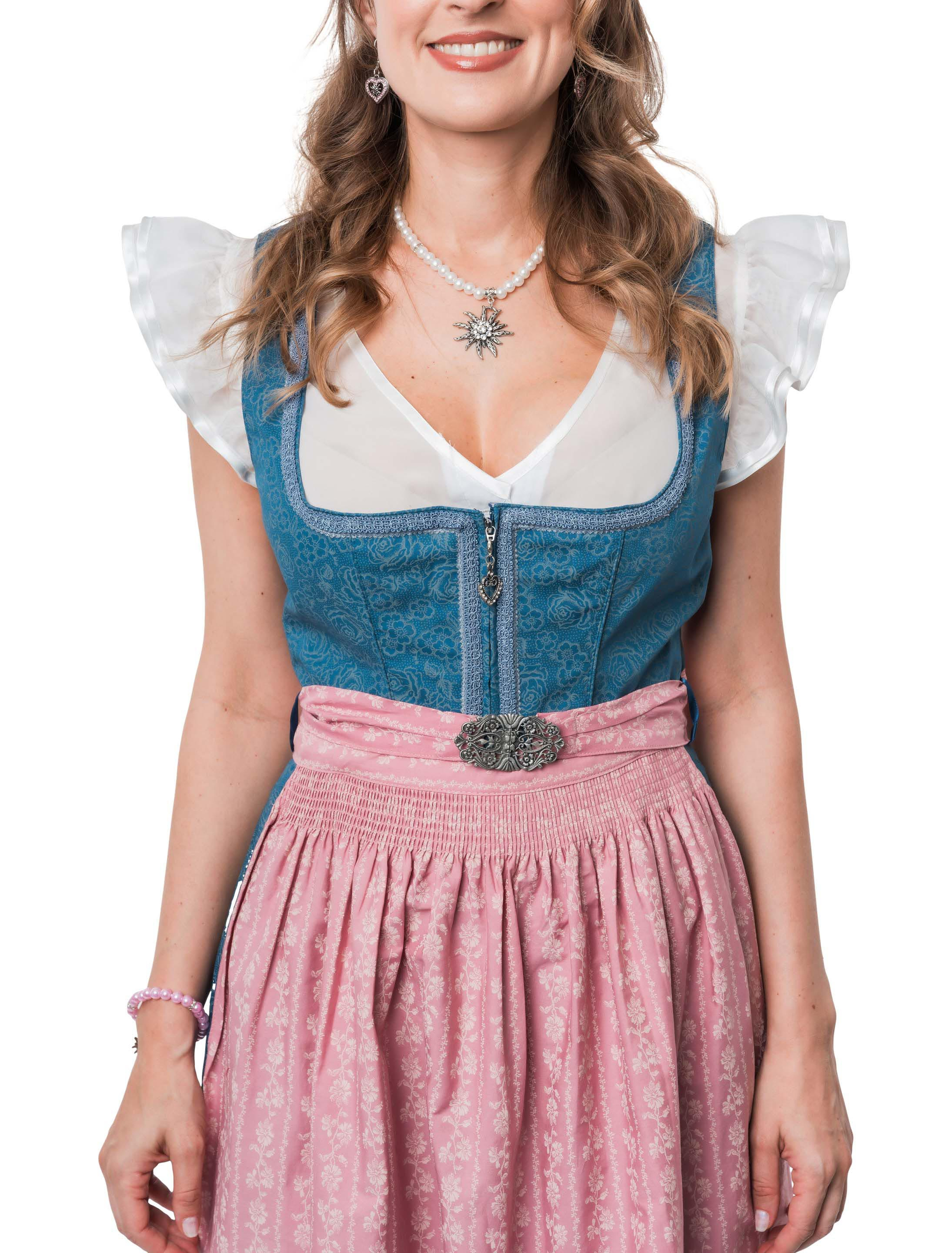 Dirndl Roseline Damen blau 40