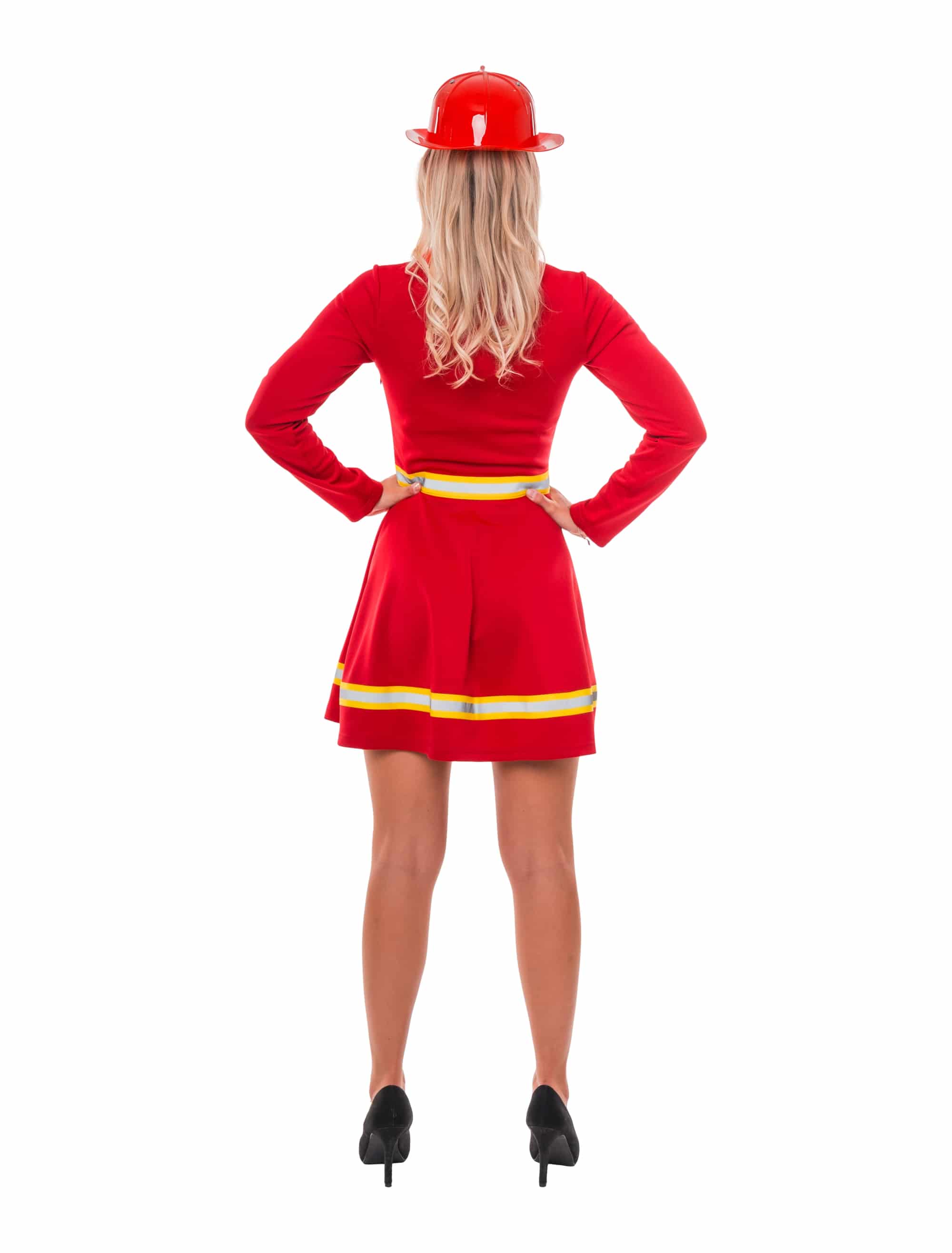 Kleid Feuerwehrfrau rot/gelb 2XL/3XL
