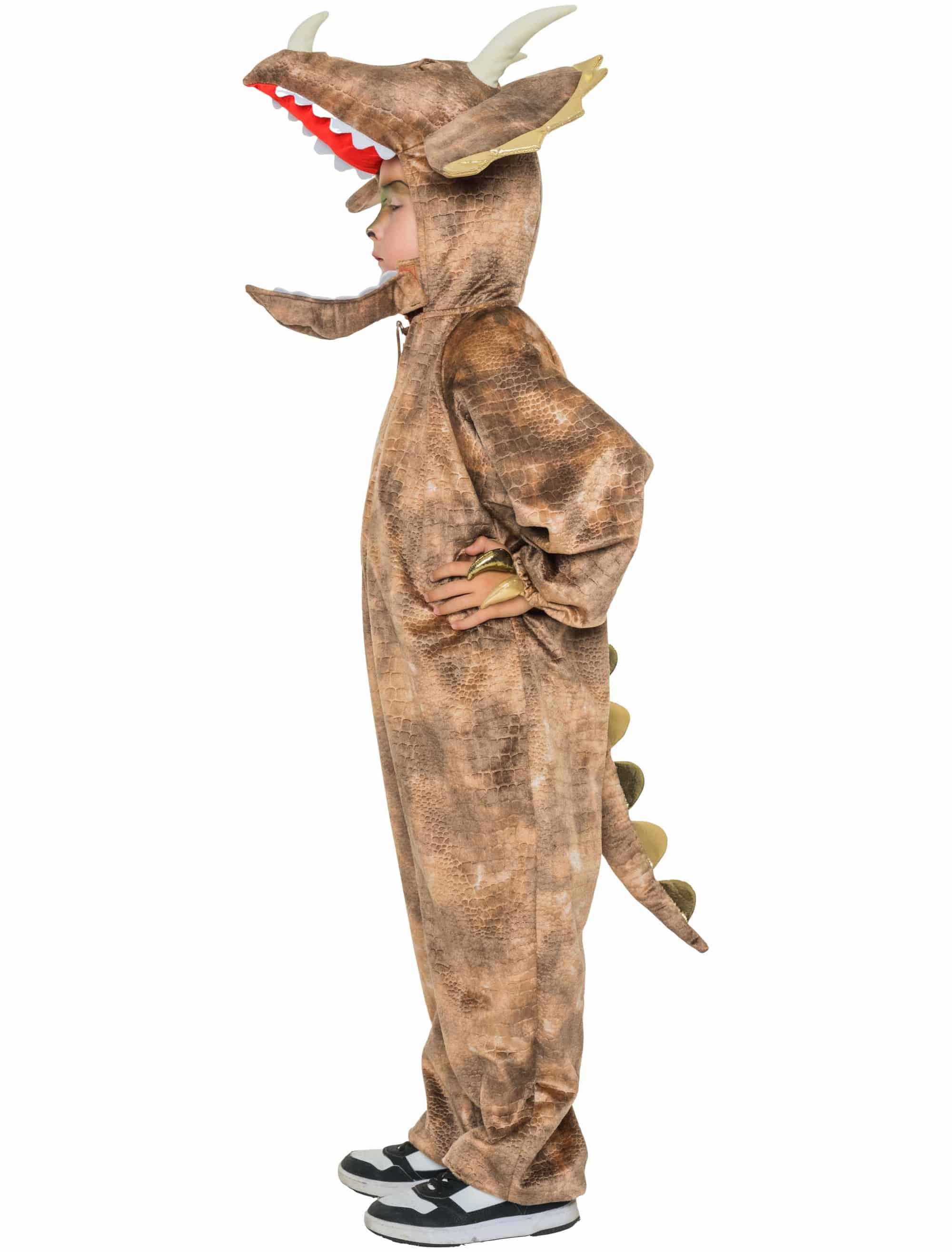 Overall Triceratops Plüsch Kinder braun 140/164