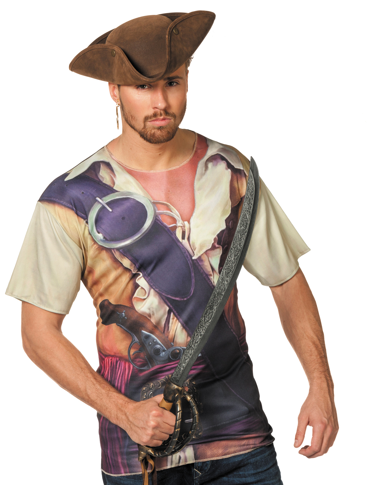 T-Shirt Pirat bunt L