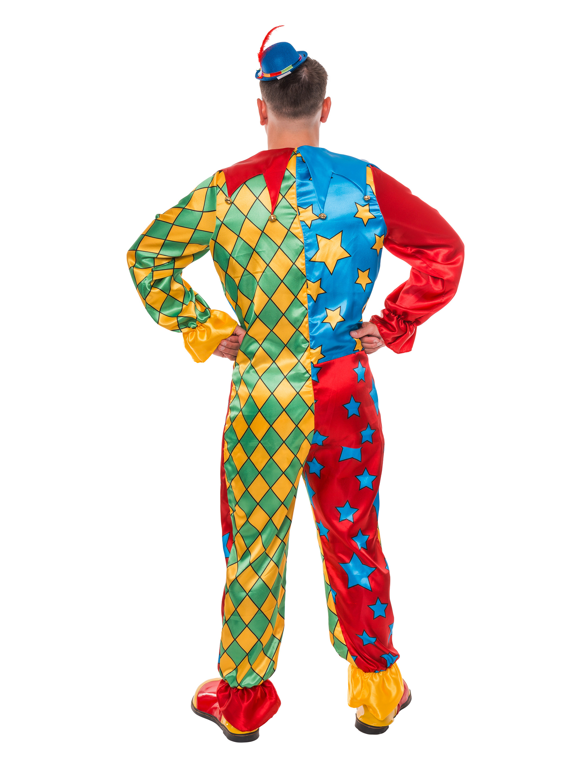 Overall Harlekin mit Glöckchen bunt S/M
