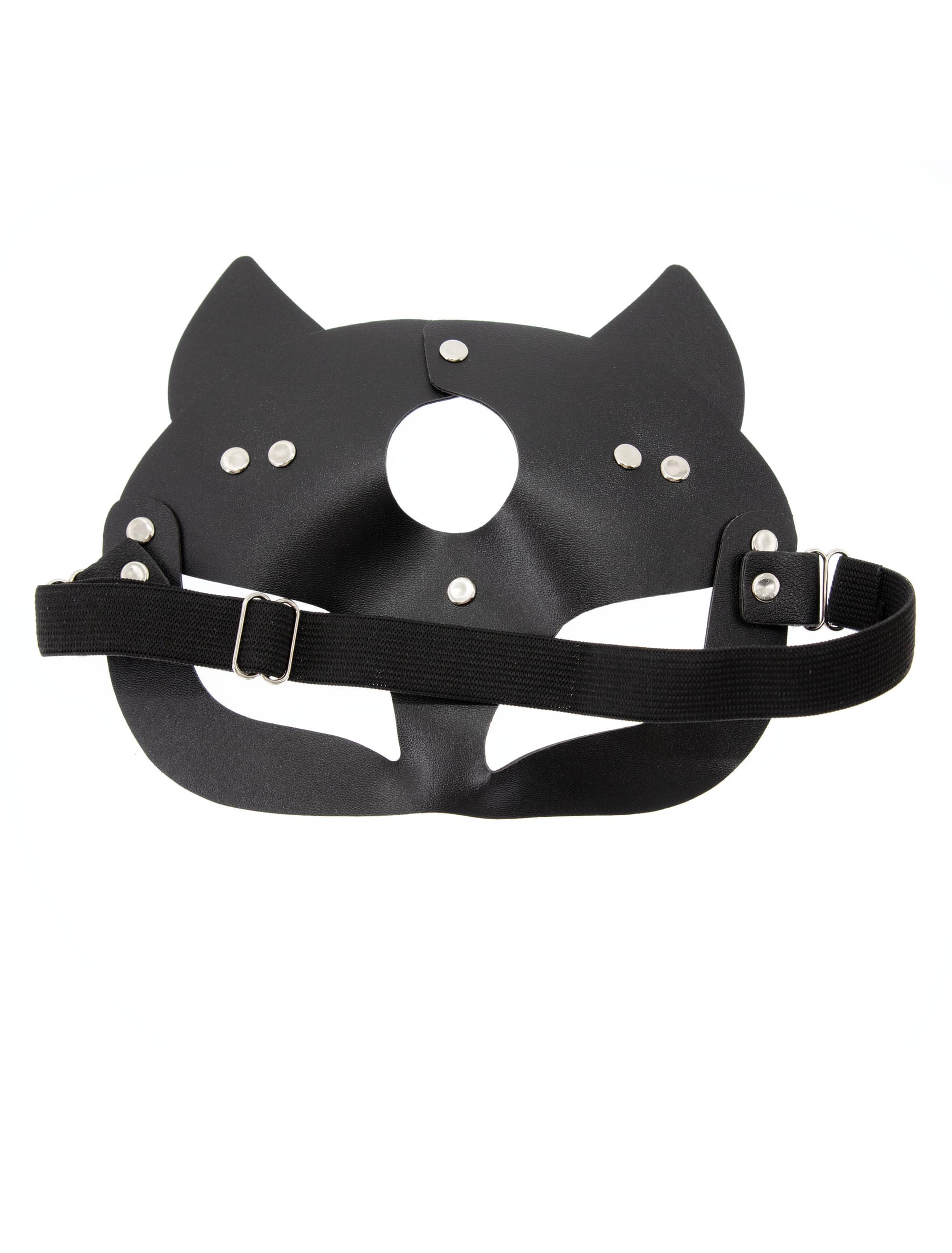 Augenmaske schwarz mit Katzenohren