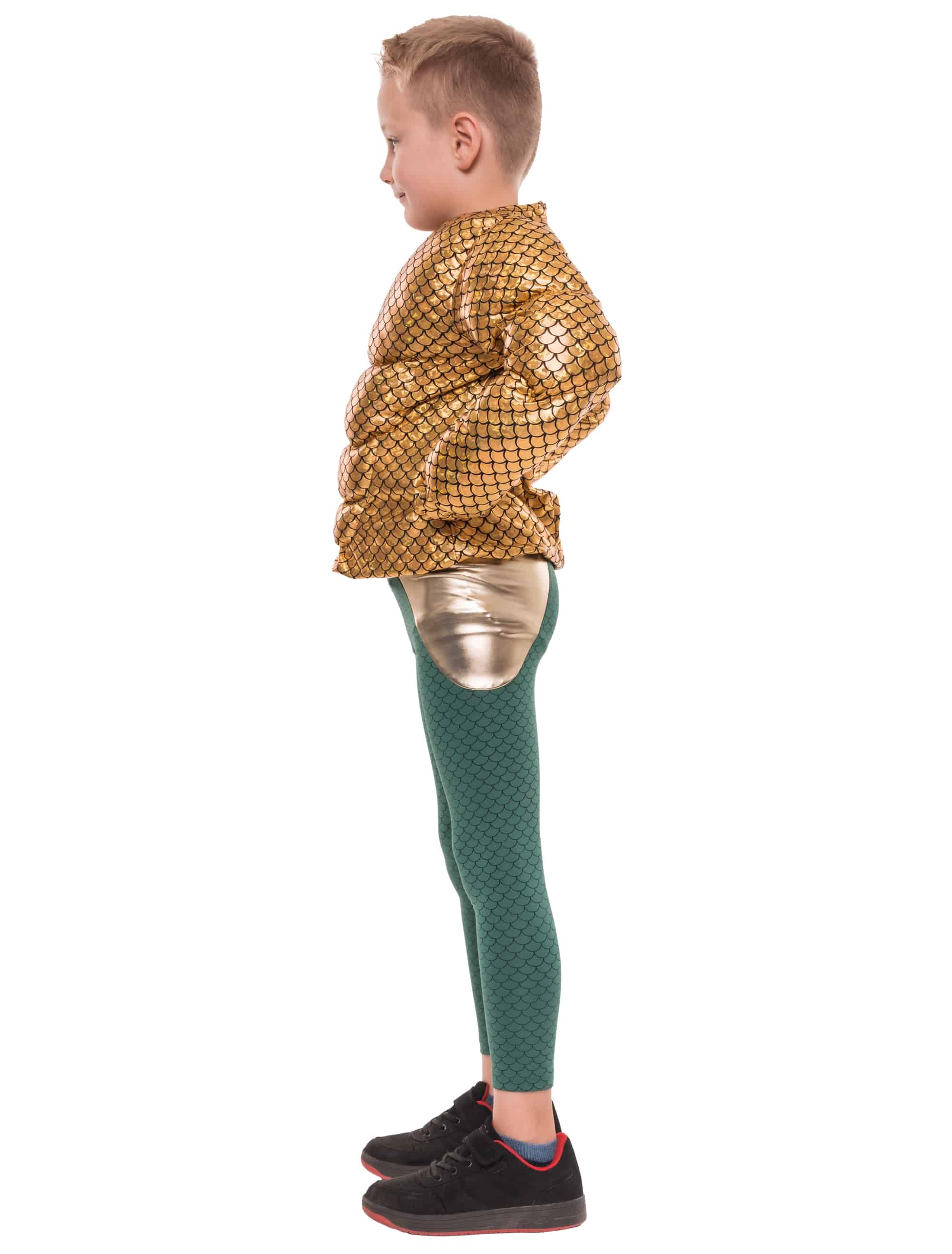 Leggings Wassermann Kinder grün/gold 116/128