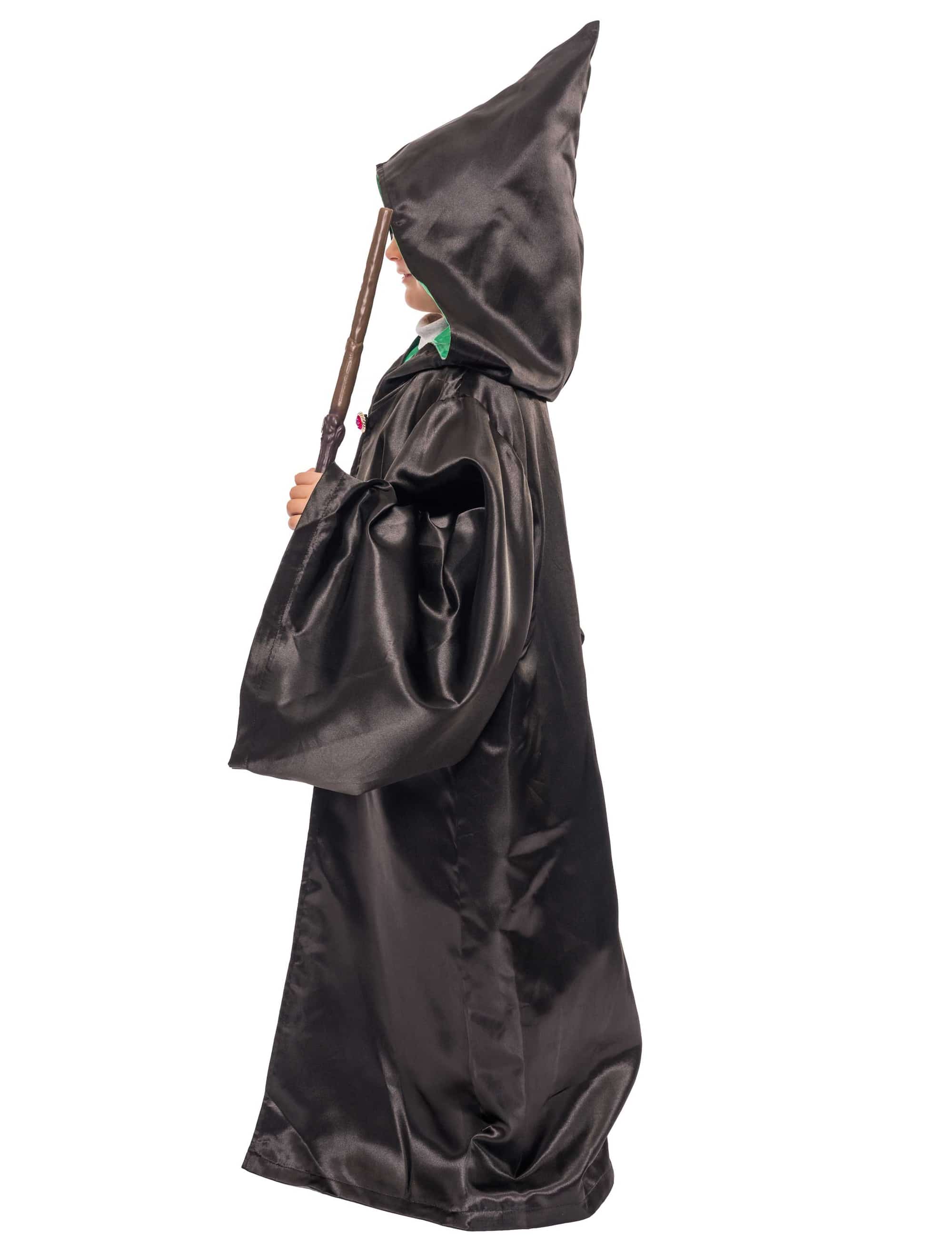 Zauberer Robe schwarz/grün one size