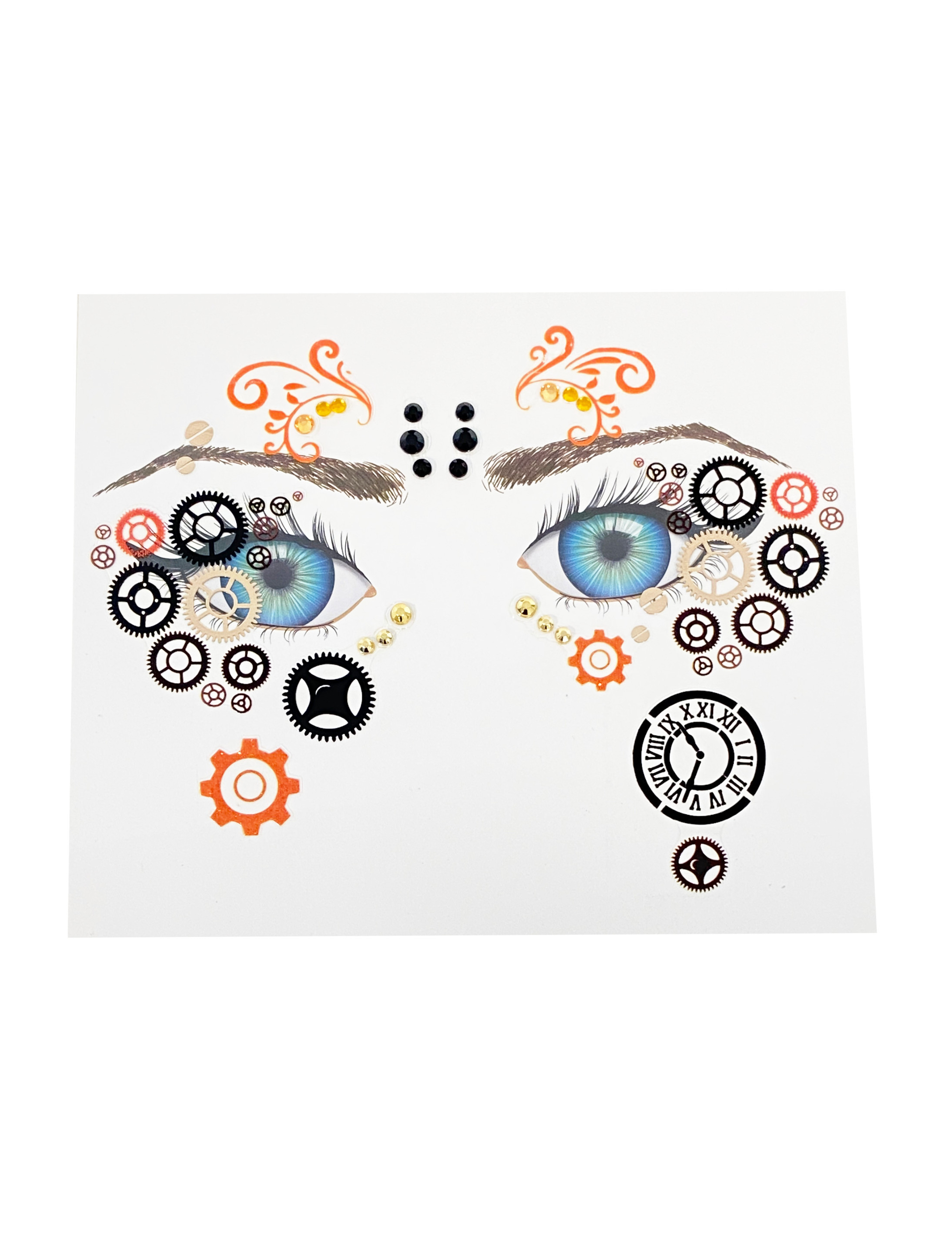 Gesichtstattoo Steampunk