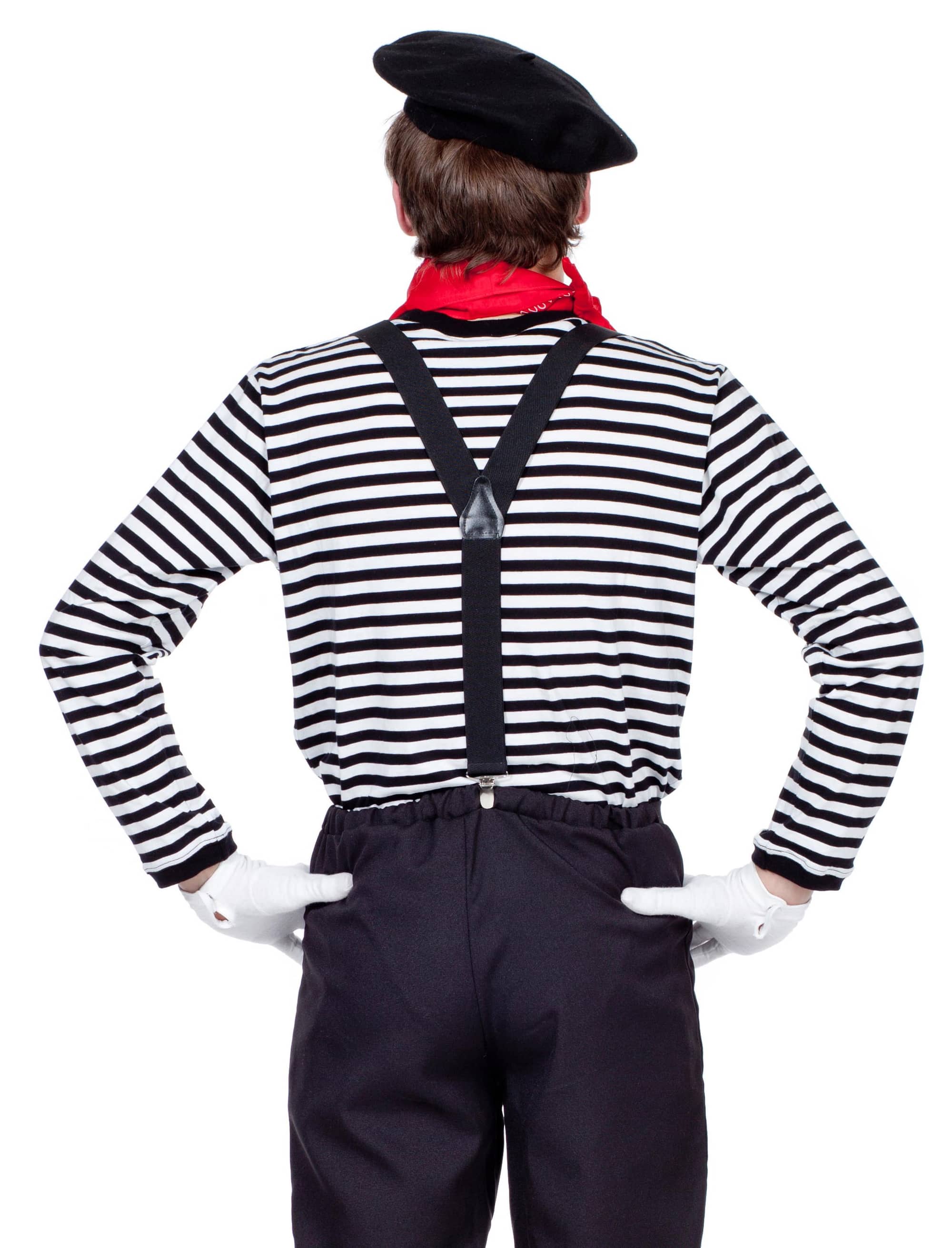 Ringelpulli langarm Unisex schwarz/weiß M