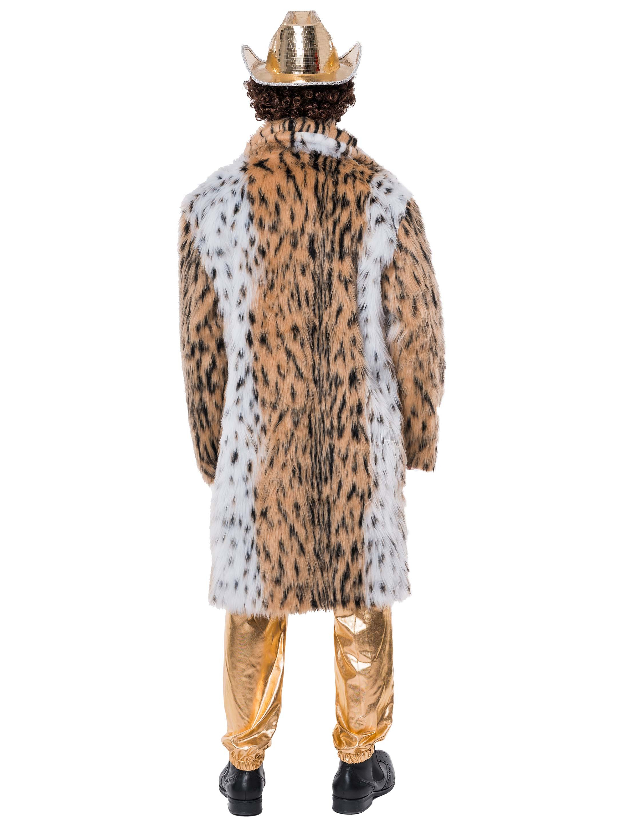 Mantel Faux-Fur Leopard beige M/L