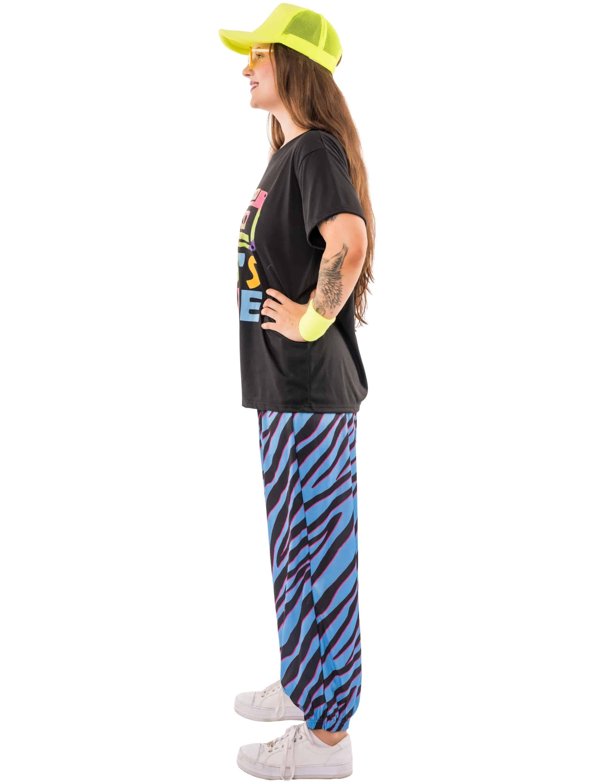 T-Shirt 90er Print schwarz XL