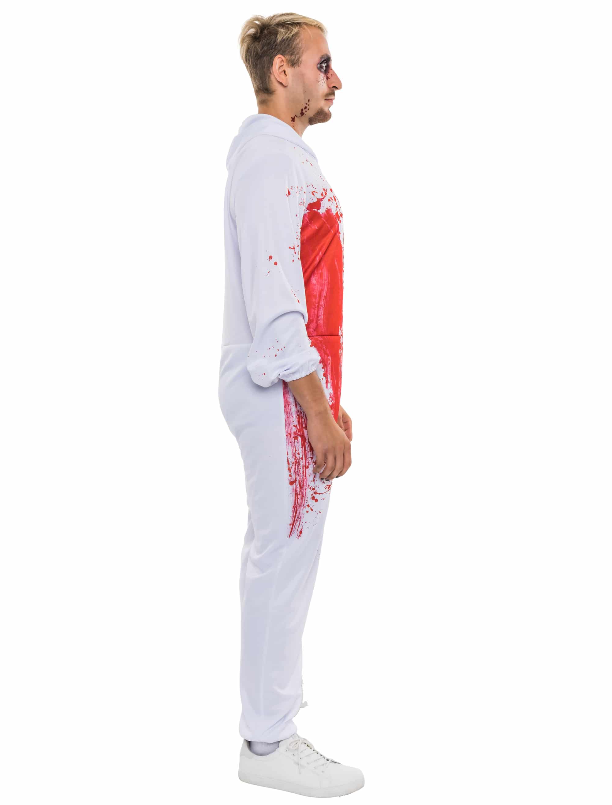 Jumpsuit Herren blutig Herren rot/weiß L-XL