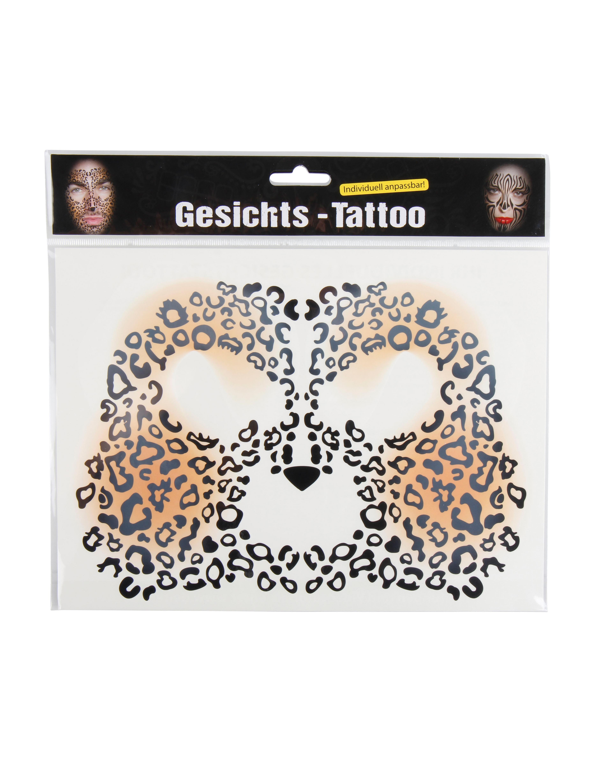 Gesichtstattoo Leopard