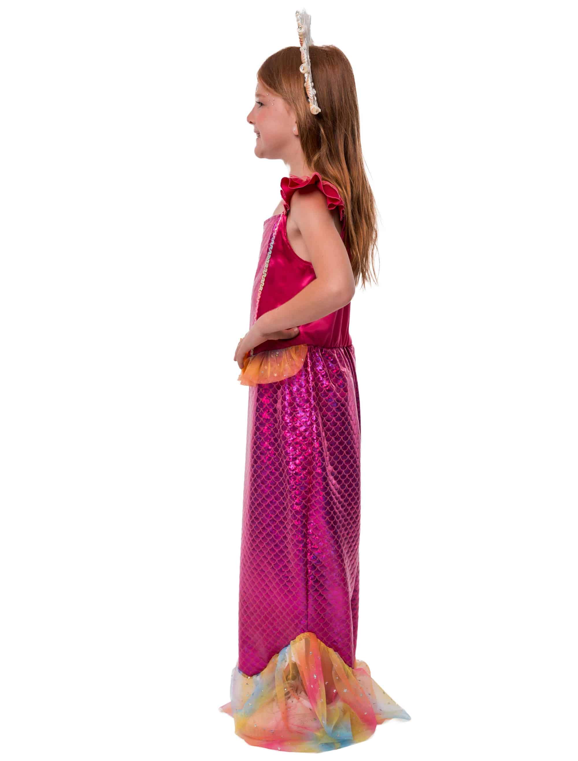 Kleid Meerjungfrau Kinder pink 104/116