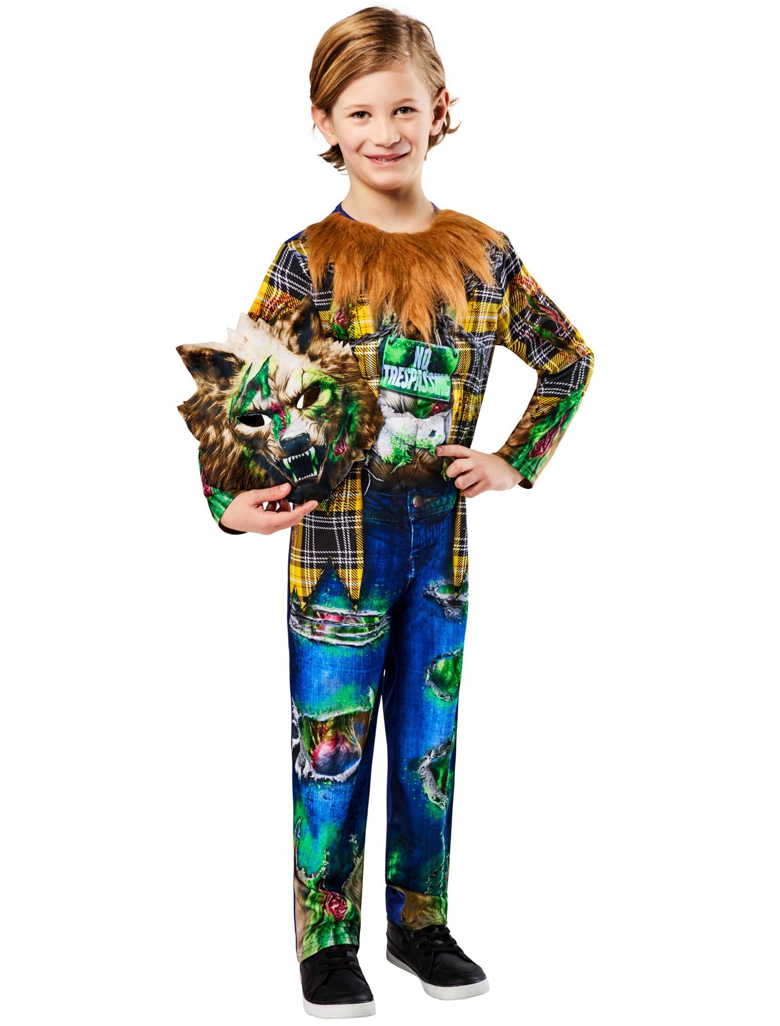 Kostüm Zombie Werwolf 2-tlg. Kinder bunt 146/152