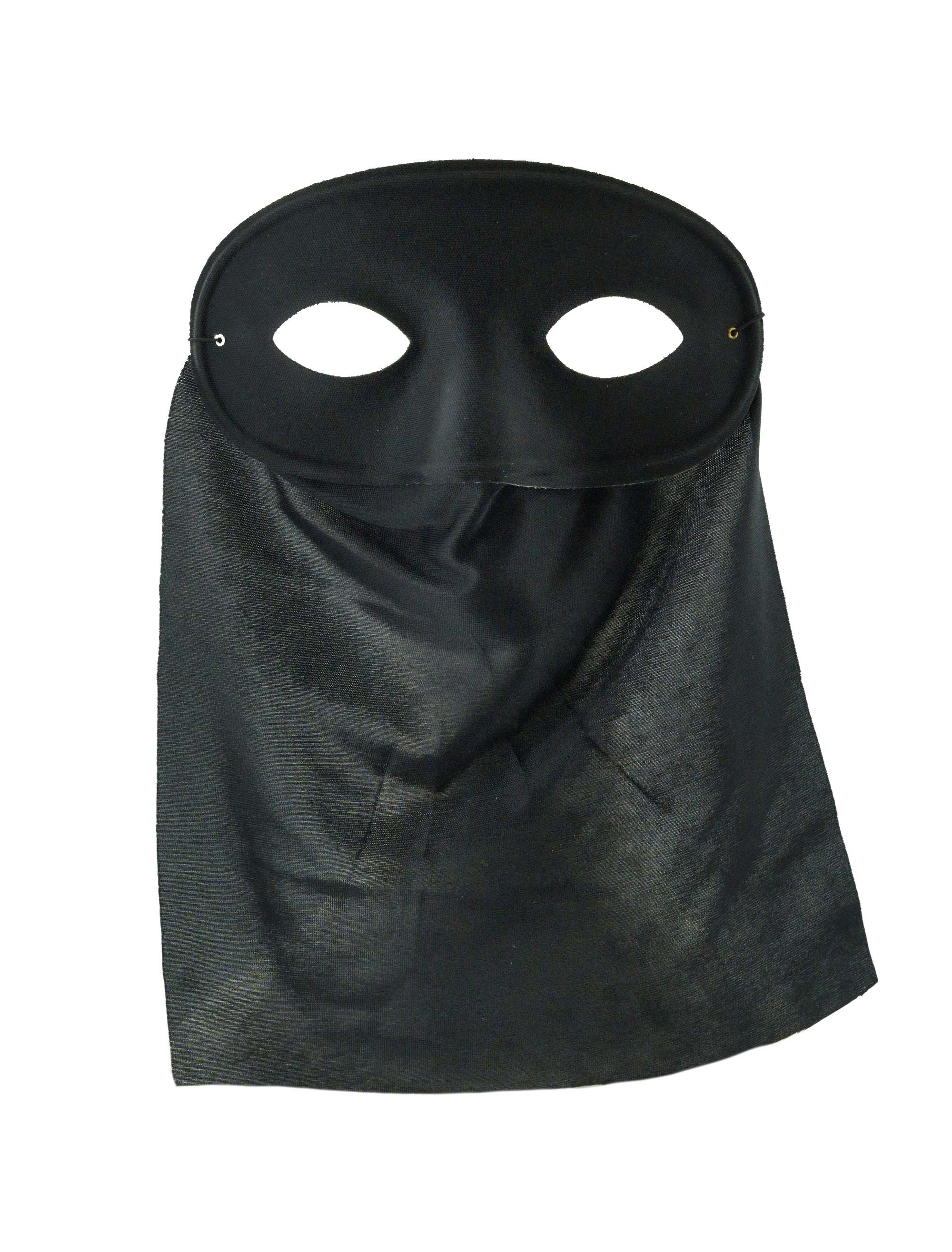 Augenmaske mit Schleier schwarz