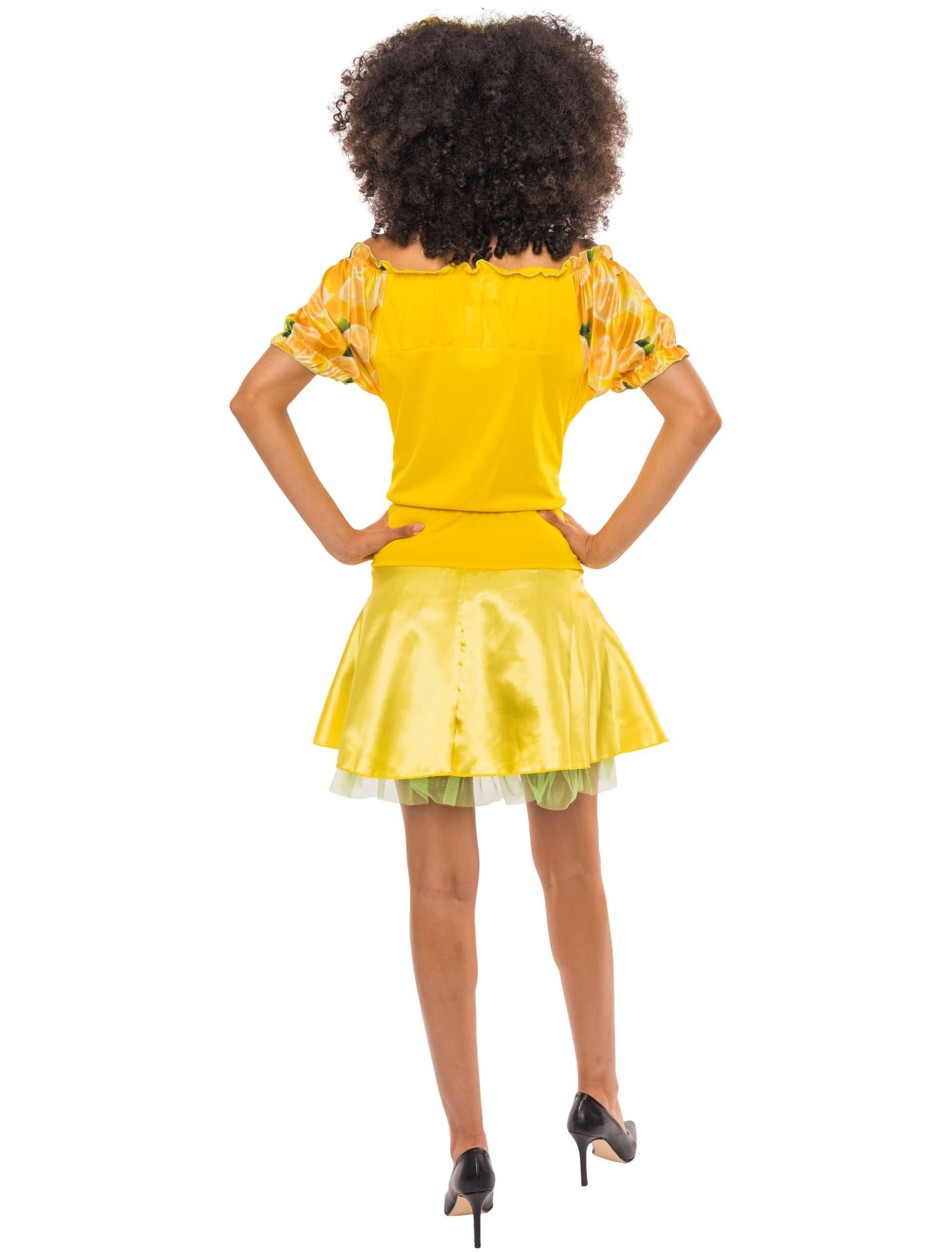 Kleid Zitrone 2-tlg. Damen gelb 34
