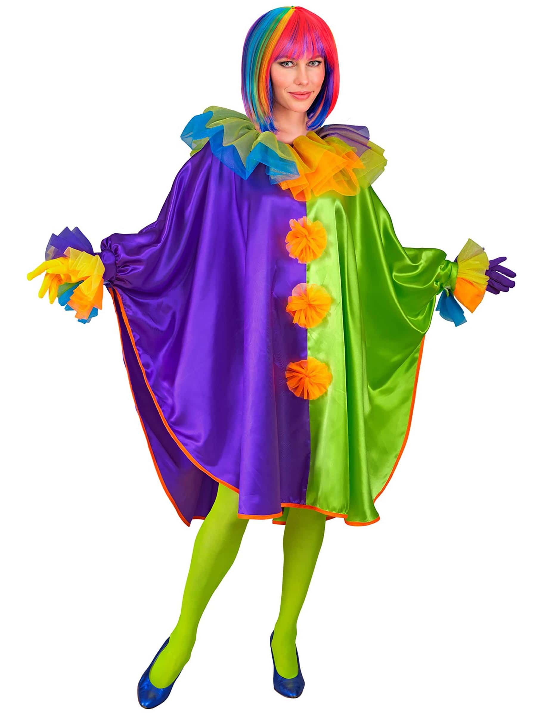 Poncho Clown bunt one size
