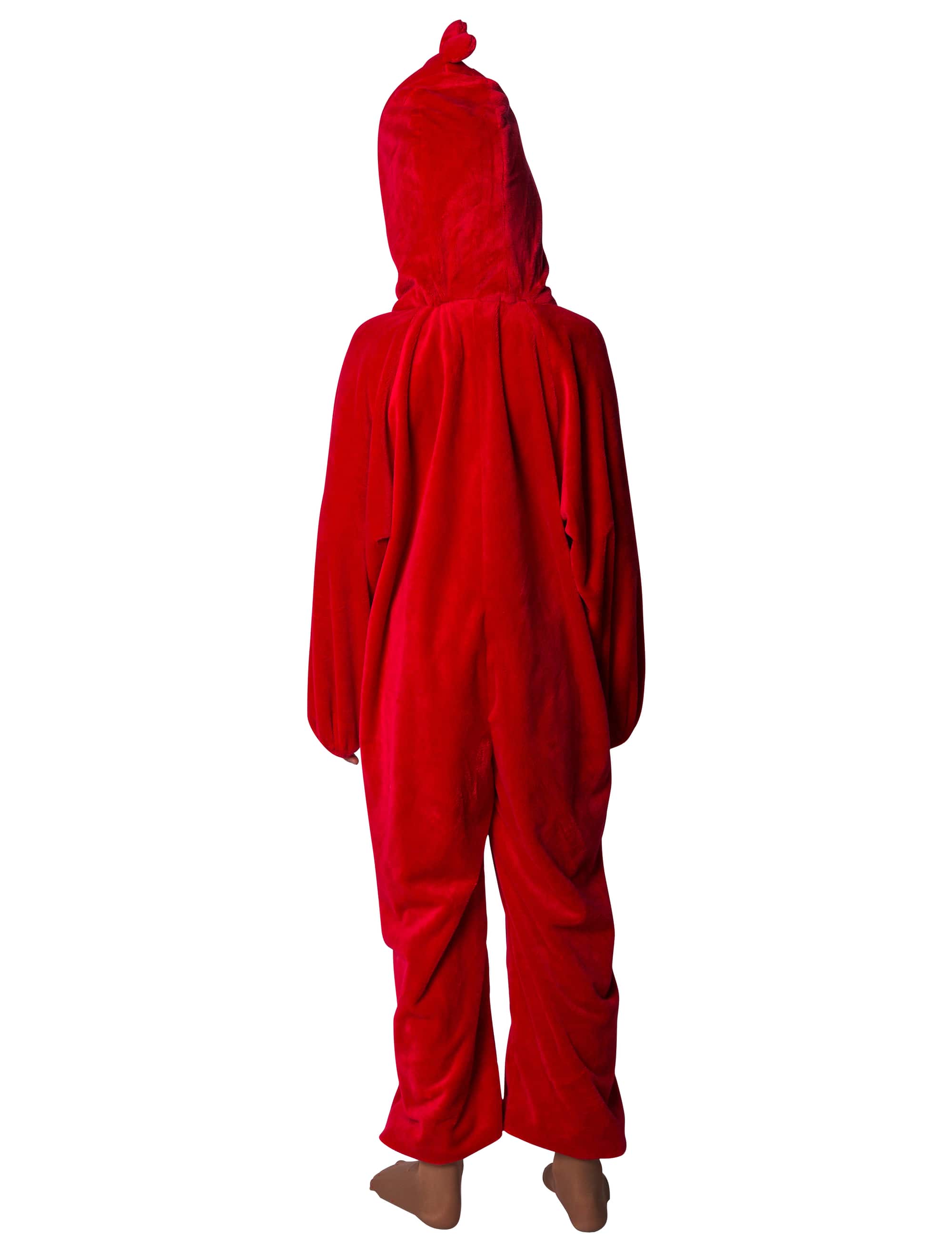 Overall Plüsch Vogel Kinder rot 98-104