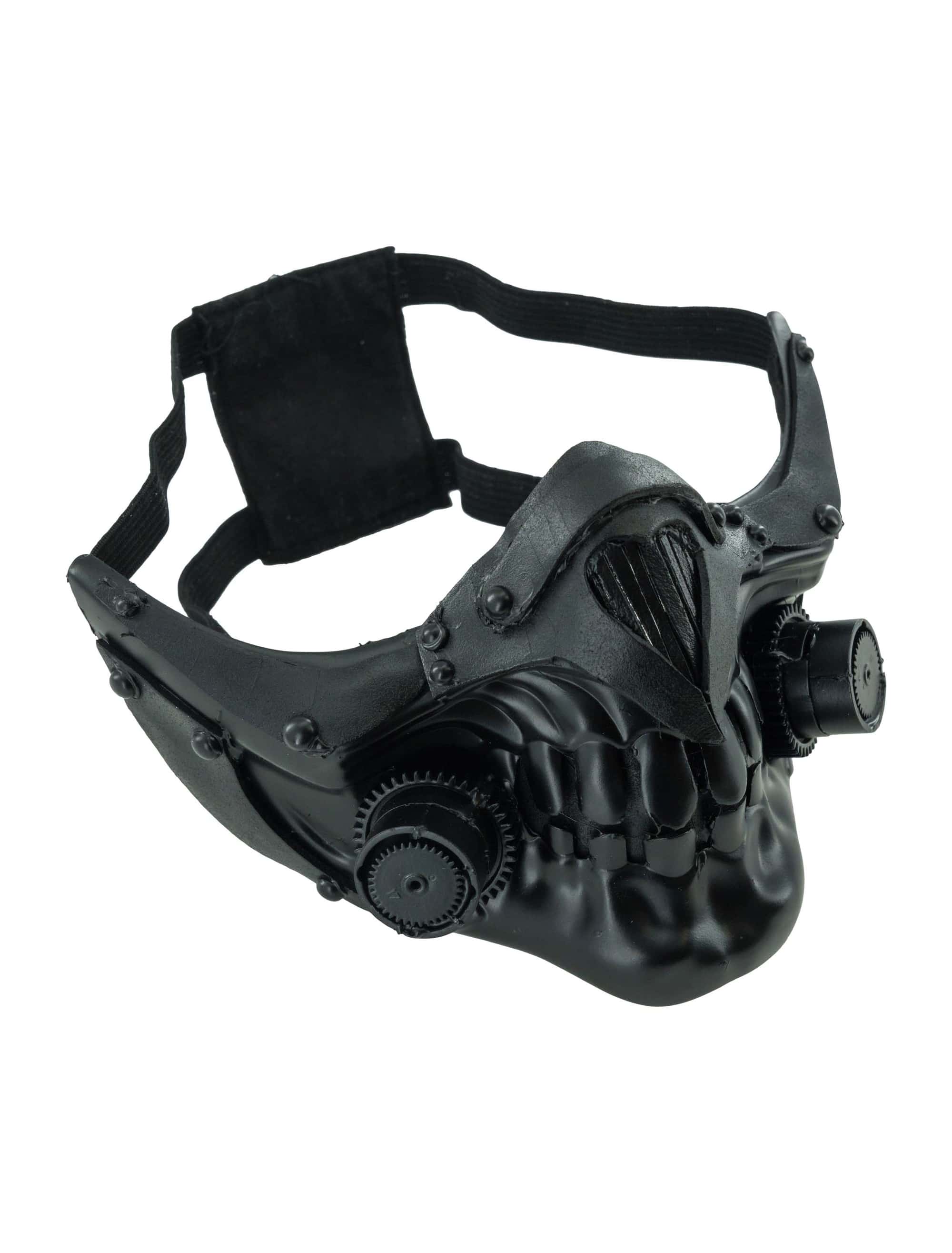 Halbmaske Apocalypse schwarz