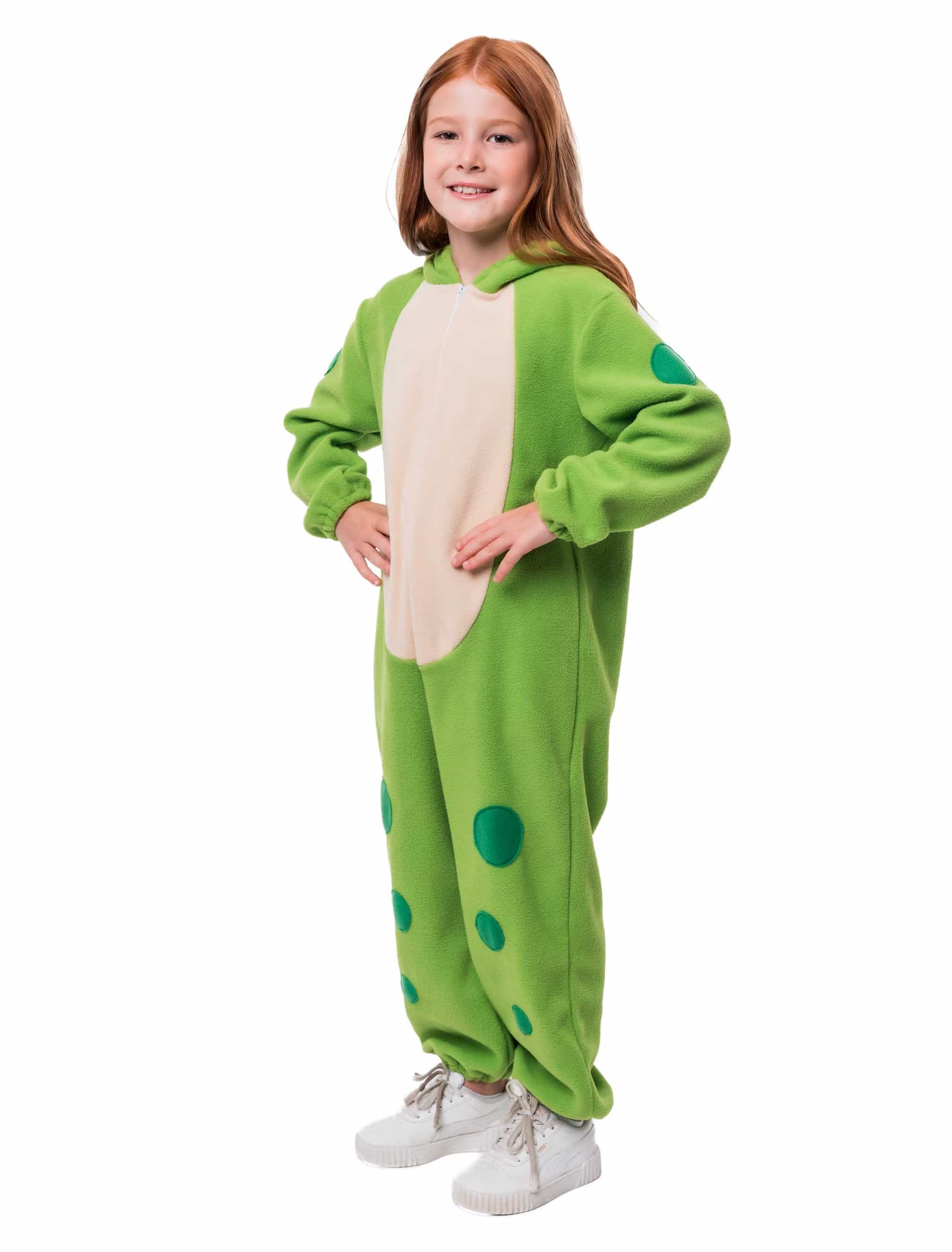 Overall Frosch Plüsch Kinder grün 116
