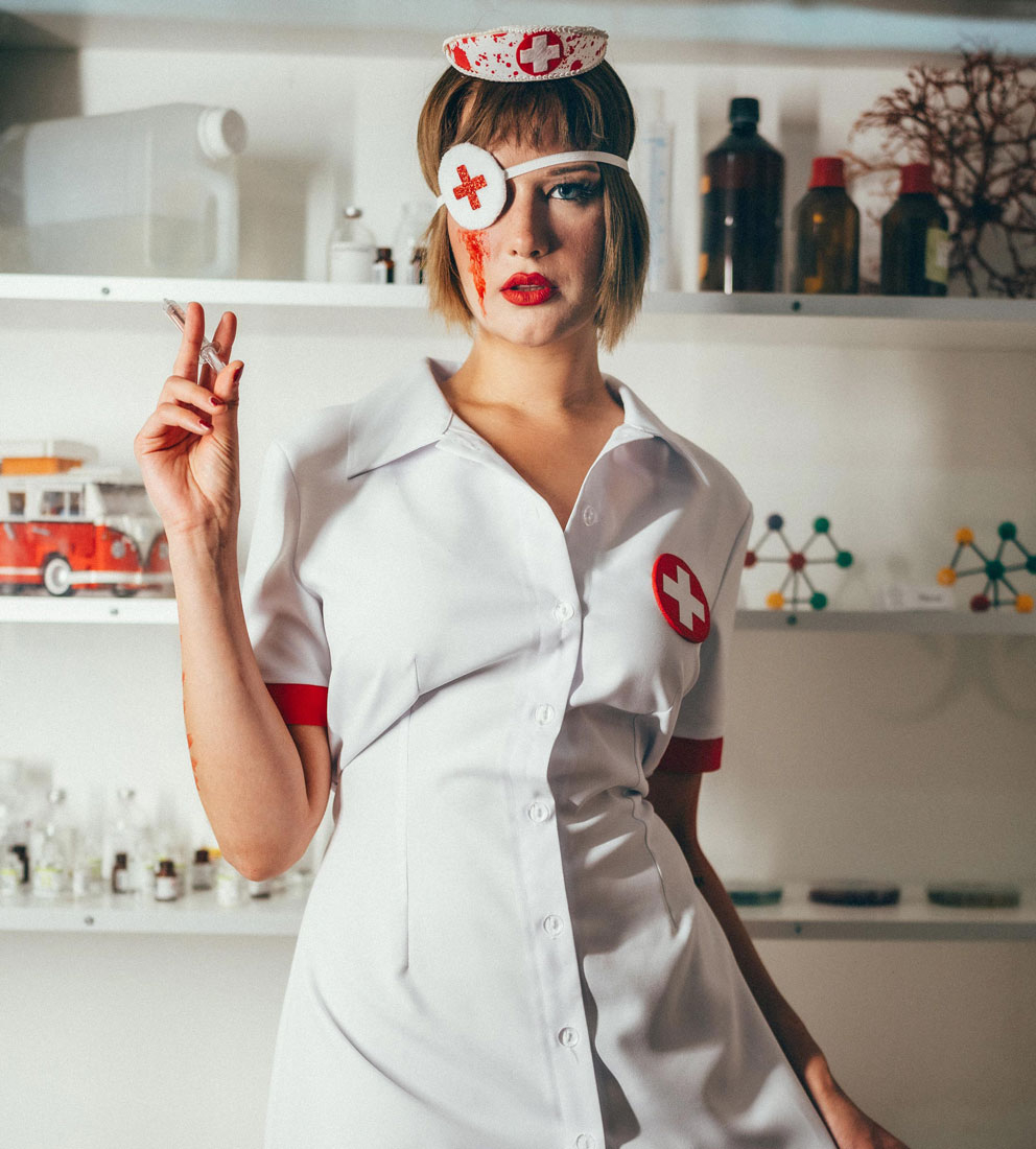 Halloween Partnerkostüm Krankenschwester & Professor bei Deiters kaufen