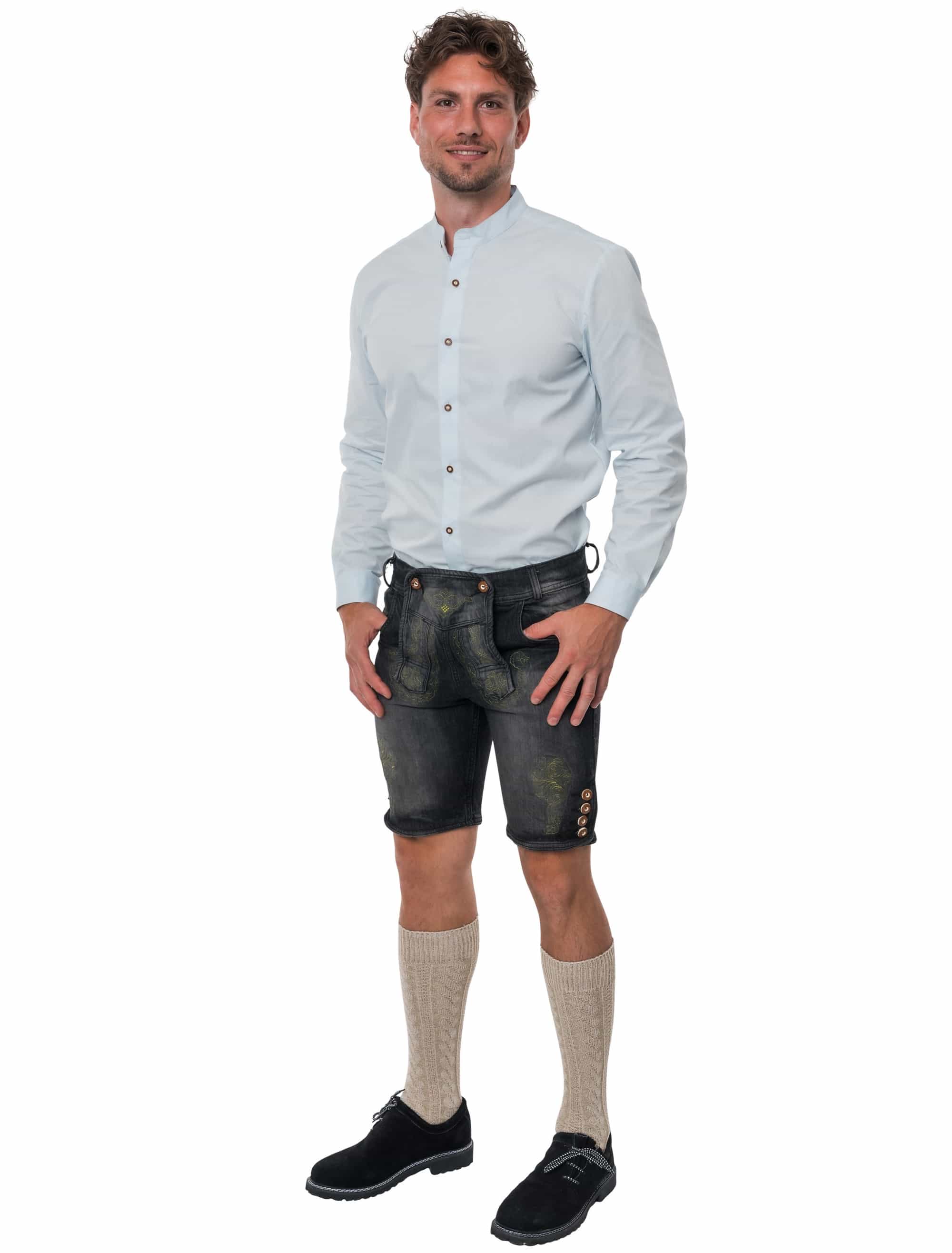 Trachtenjeans Herren schwarz M