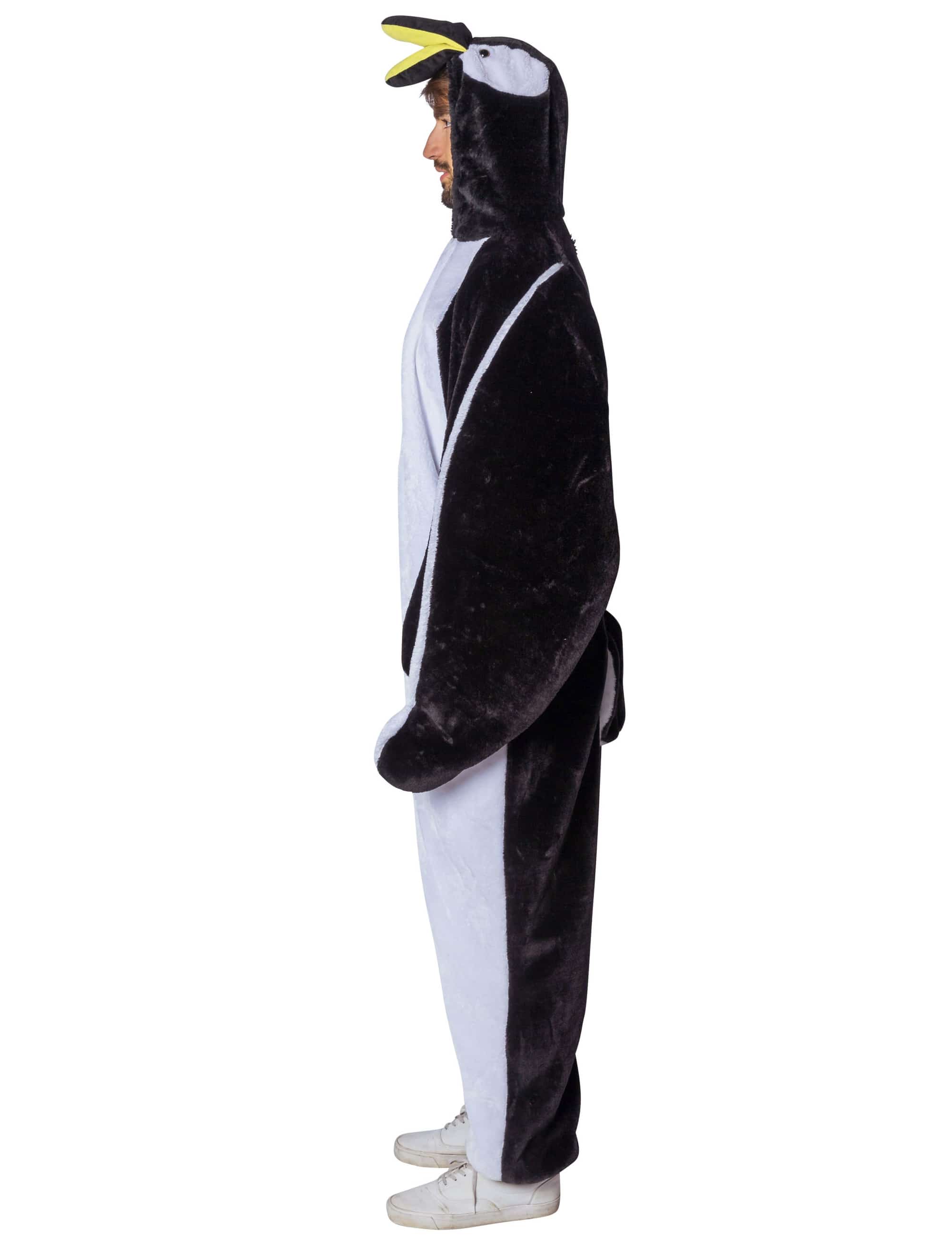 Overall Plüsch Pinguin Herren schwarz/weiß 50-52