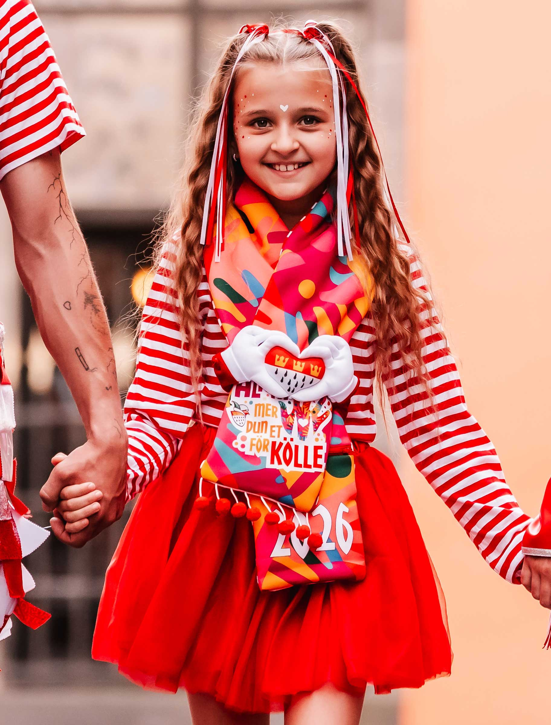Mottoschal Kinder 2025/2026 bunt