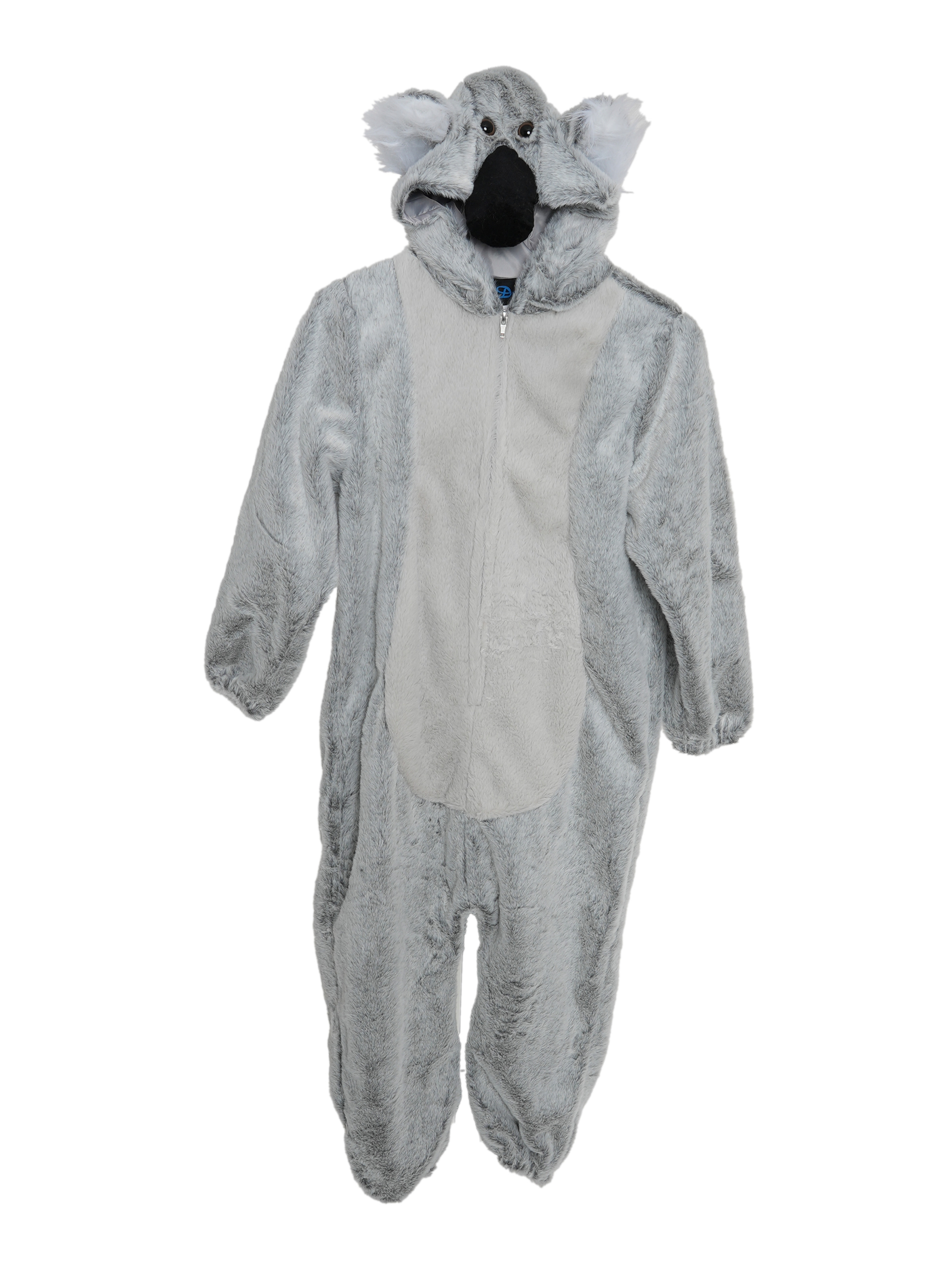 Overall Plüsch Koala Kinder grau 98/104