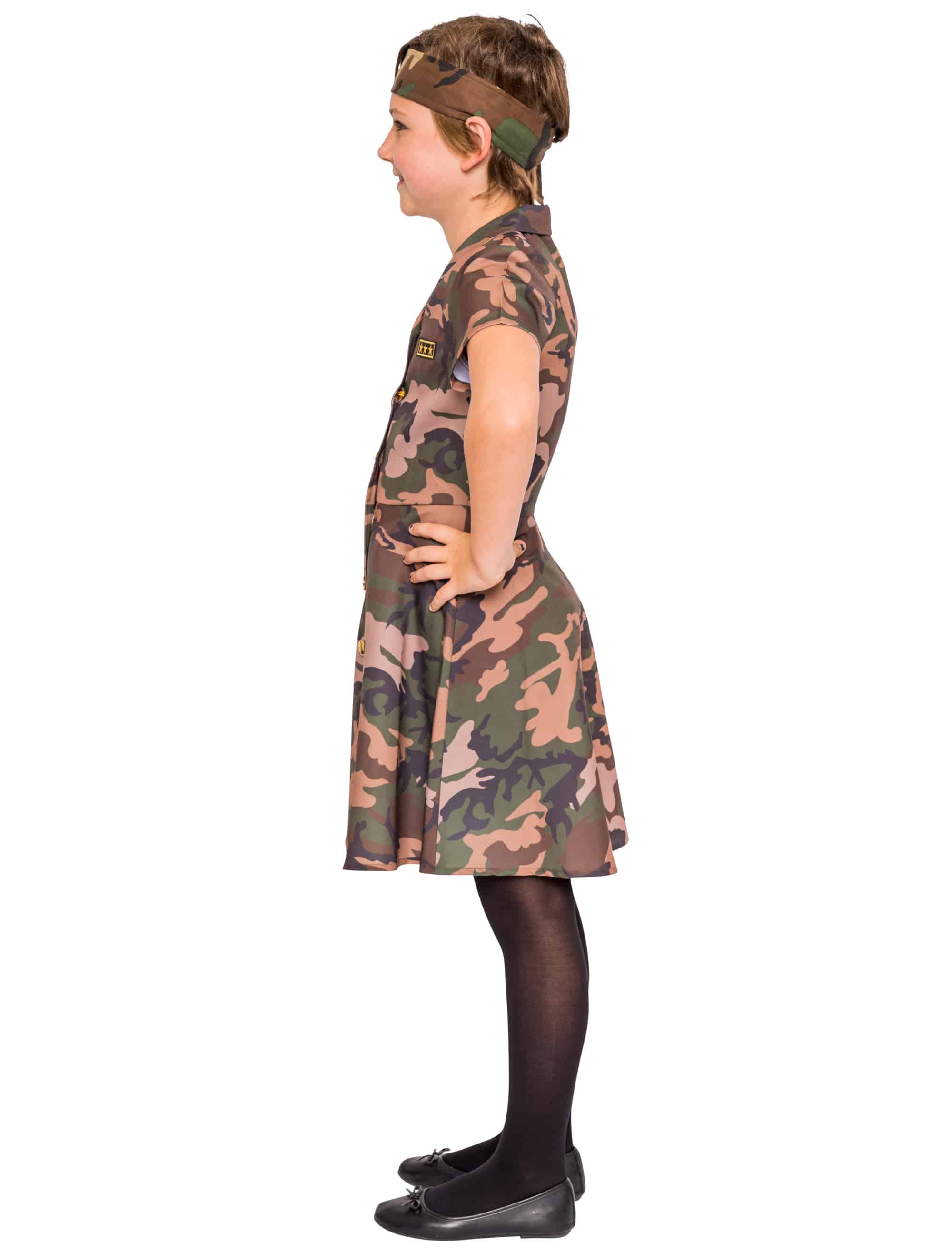 Kleid Kinder Mädchen camouflage 152
