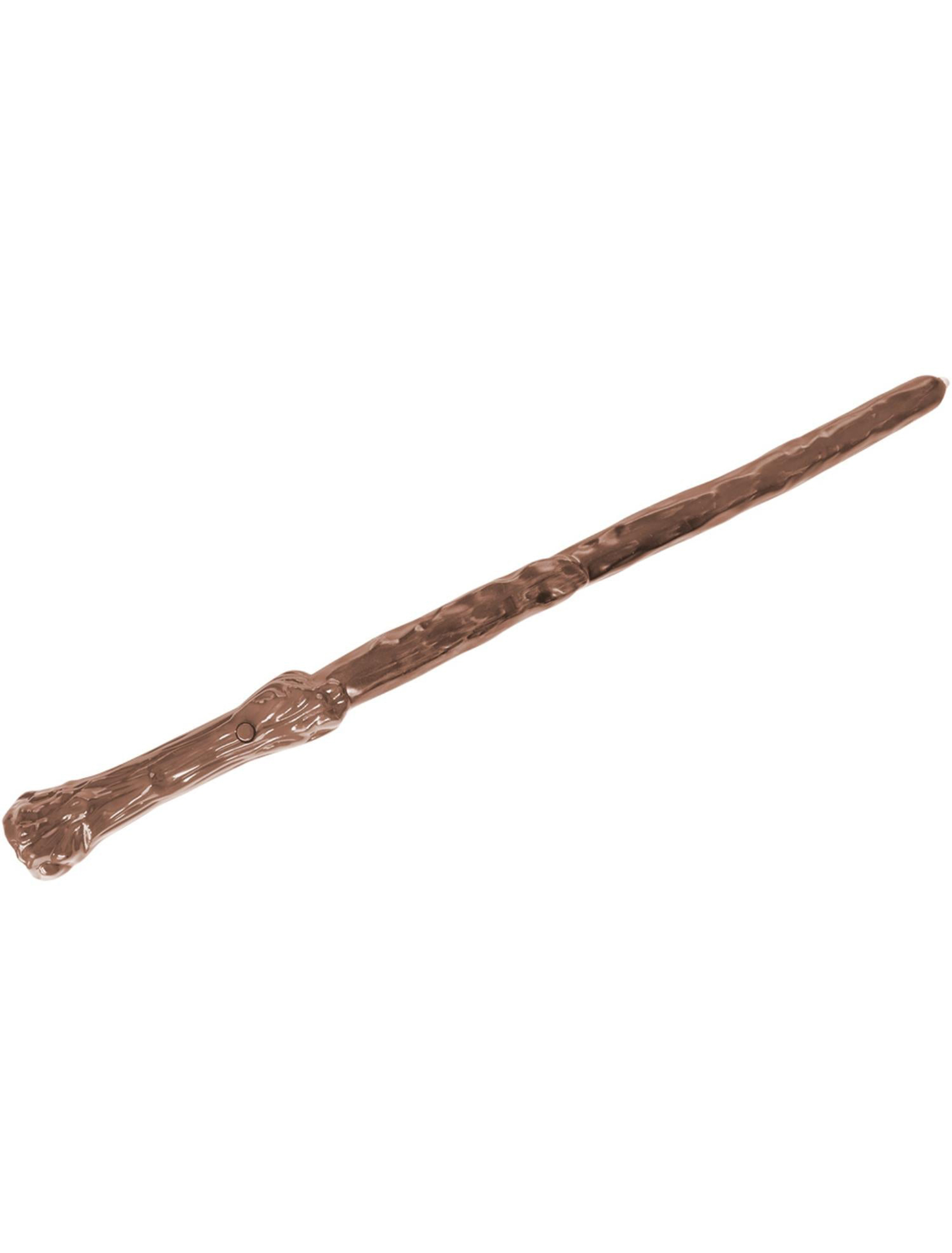 Zauberstab mit Sound und Licht 37cm Kinder braun