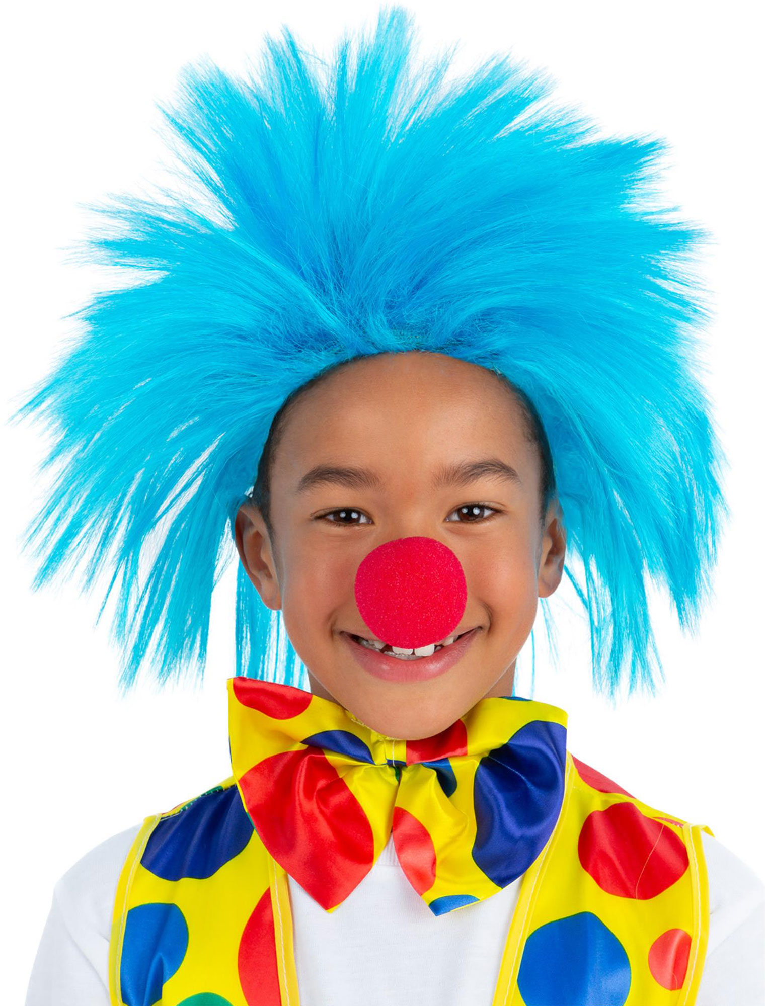 Perücke Clown Kinder türkis