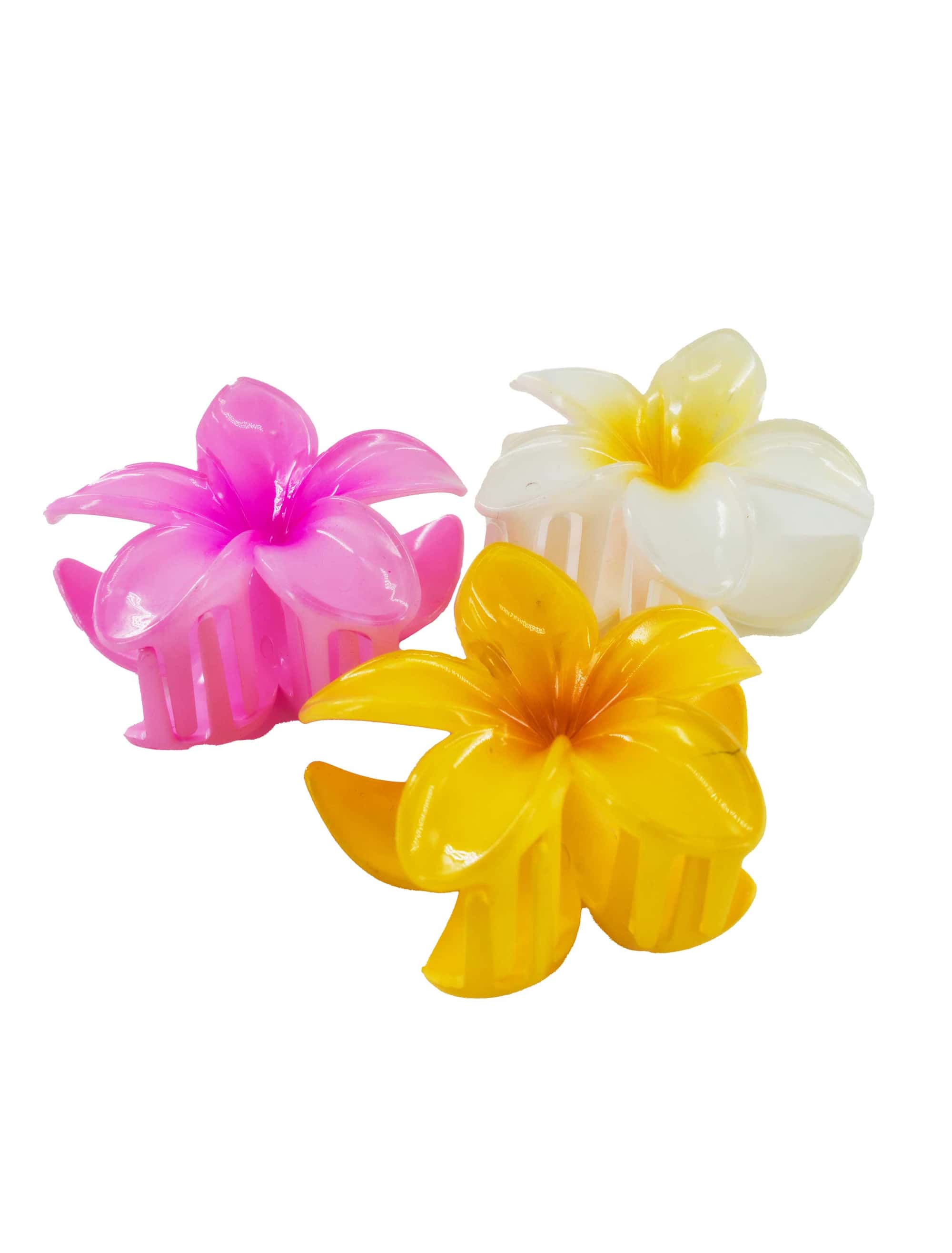Haarklammern Blumen Set 3-tlg. bunt