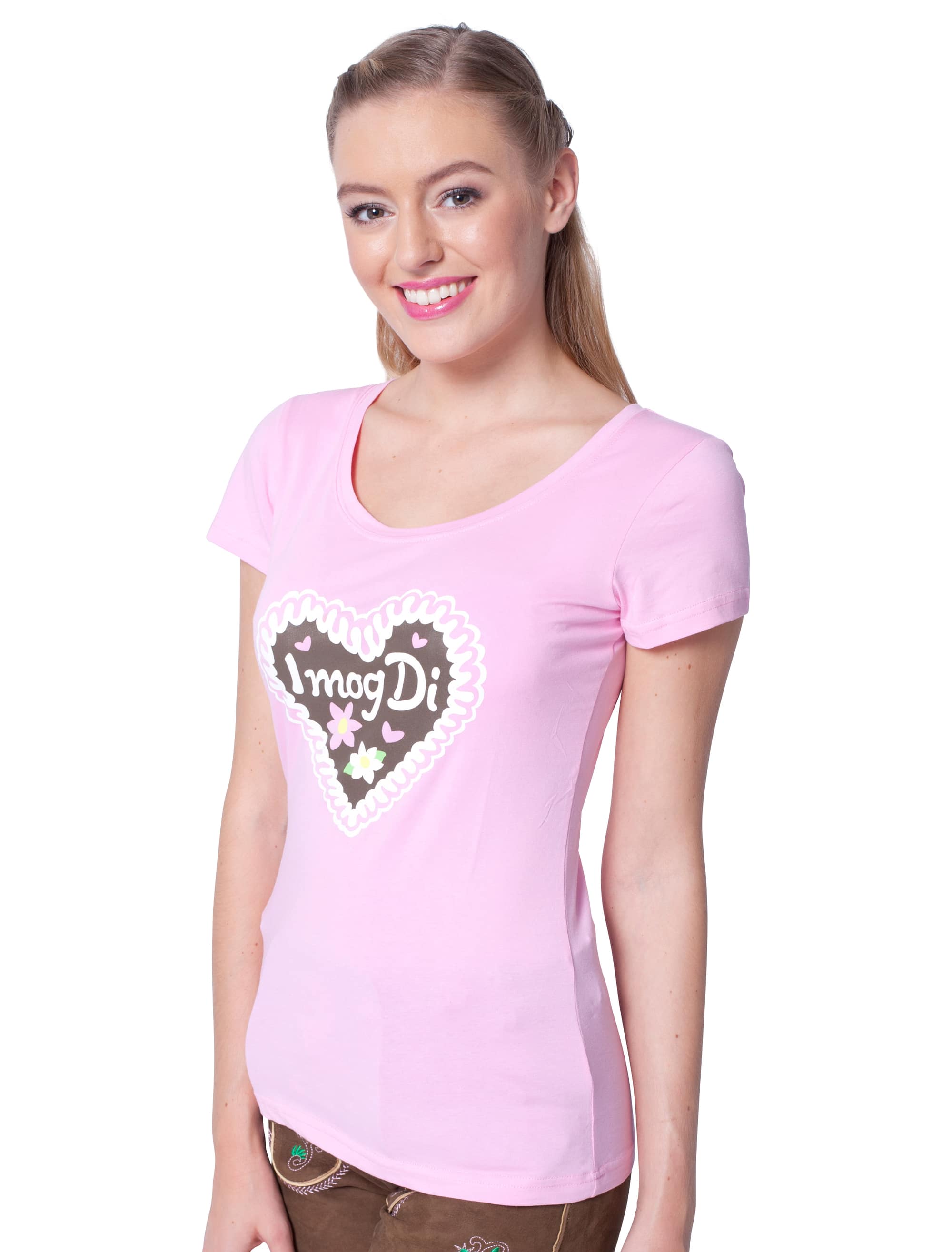 T-Shirt I mog Di Damen Damen pink L