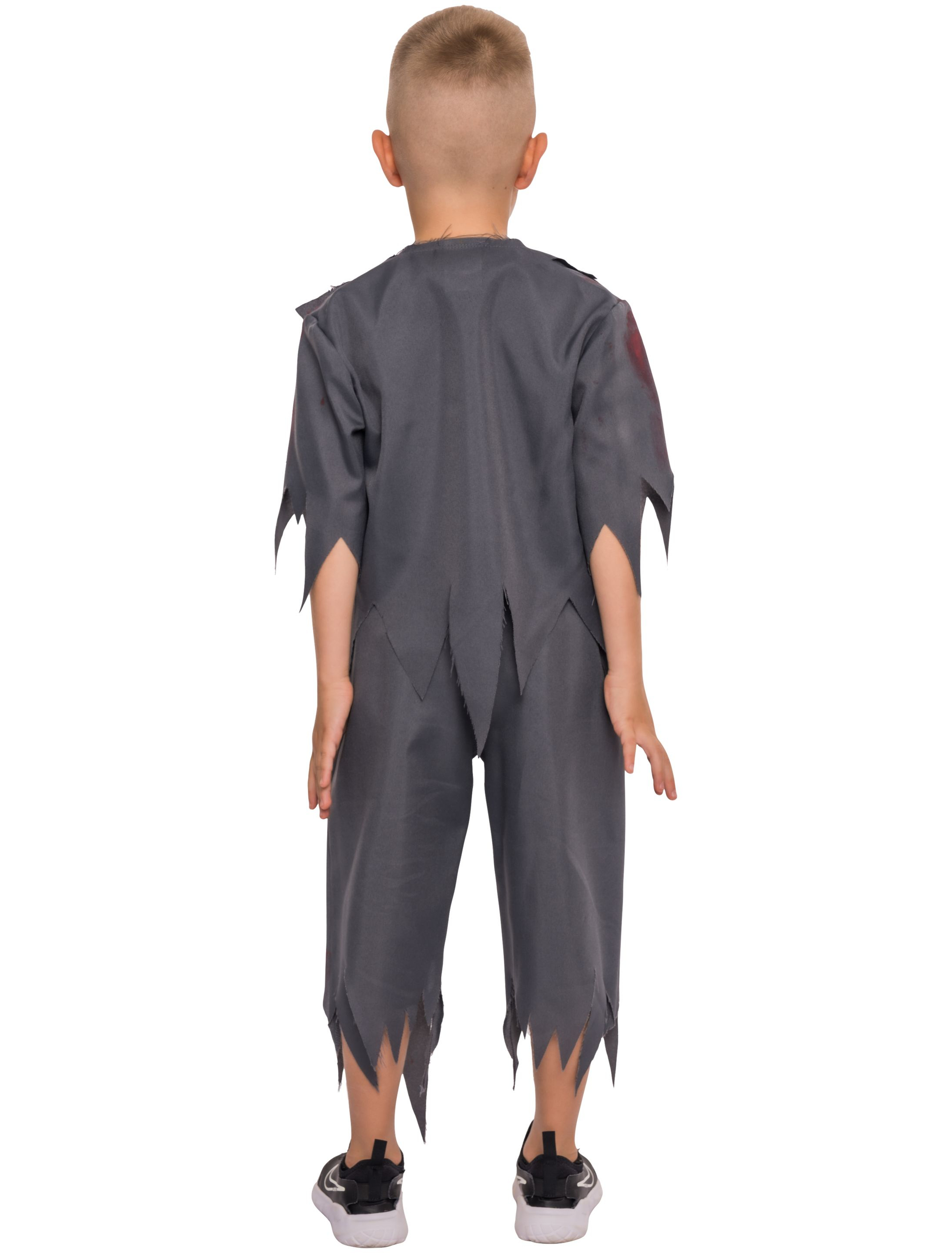 Zombie Schuluniform blutig 2-tlg. Unifarben dunkelblau 116