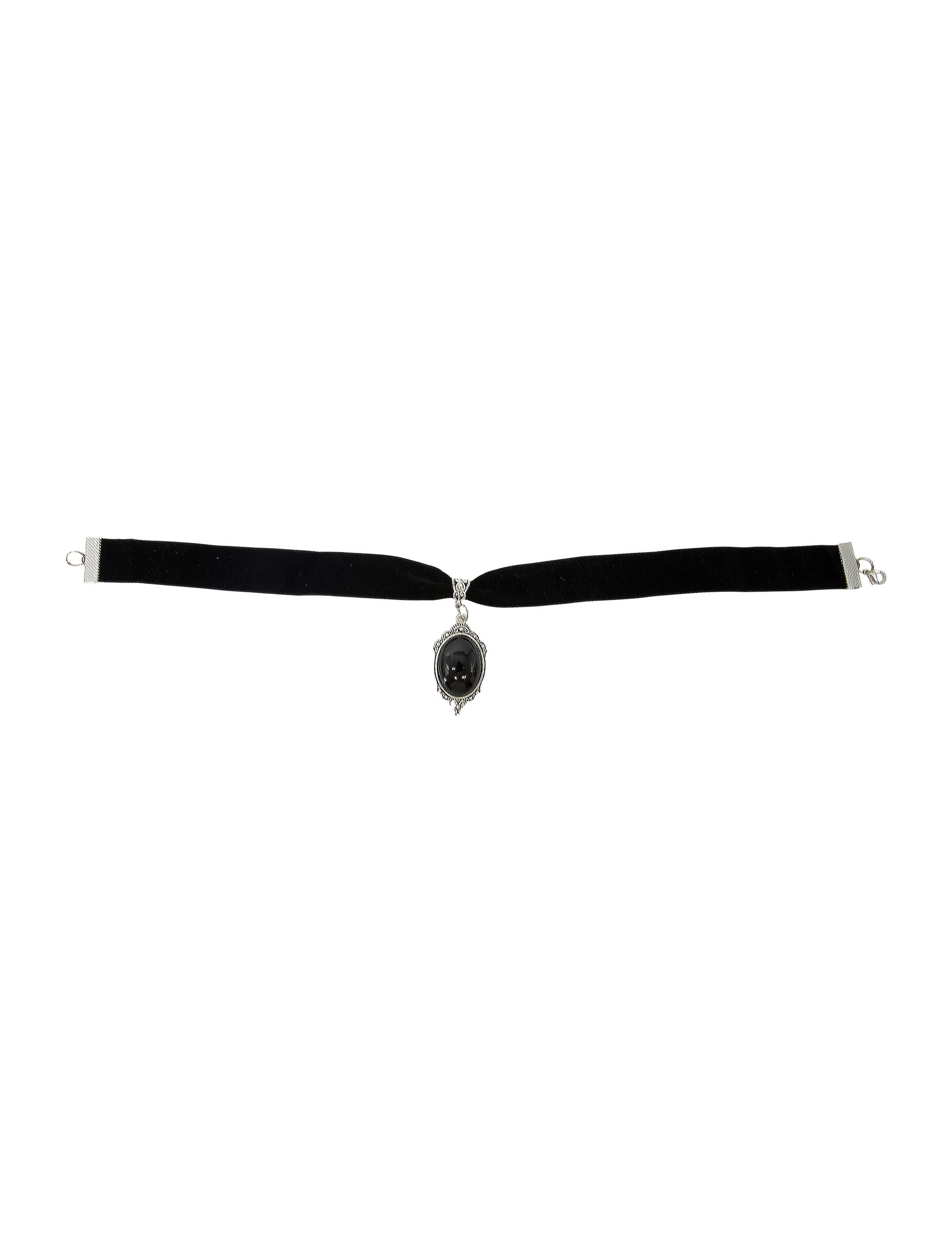 Choker Samt mit Amulett Damen schwarz