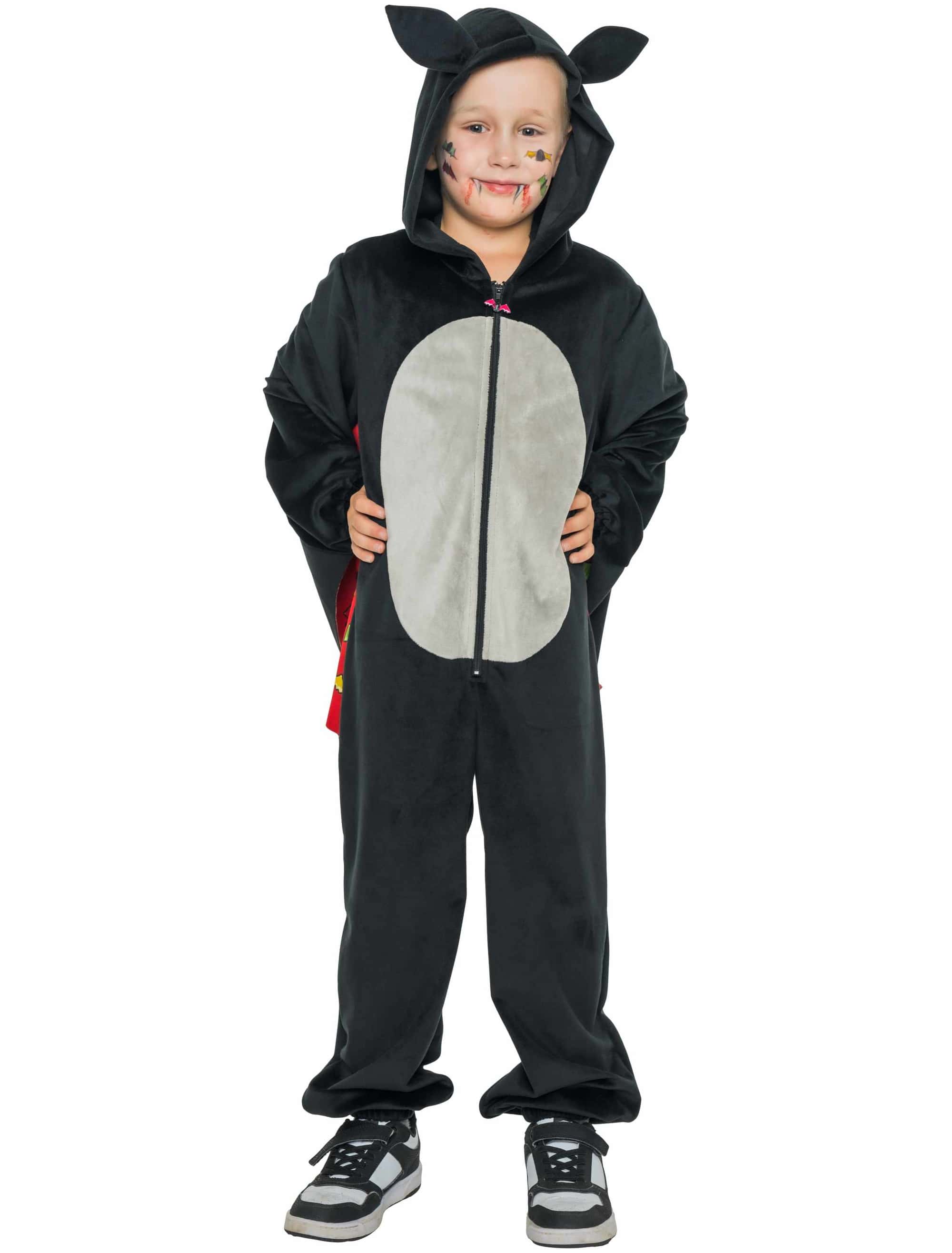 Overall HARIBO Vampire Plüsch schwarz/rot 164/176