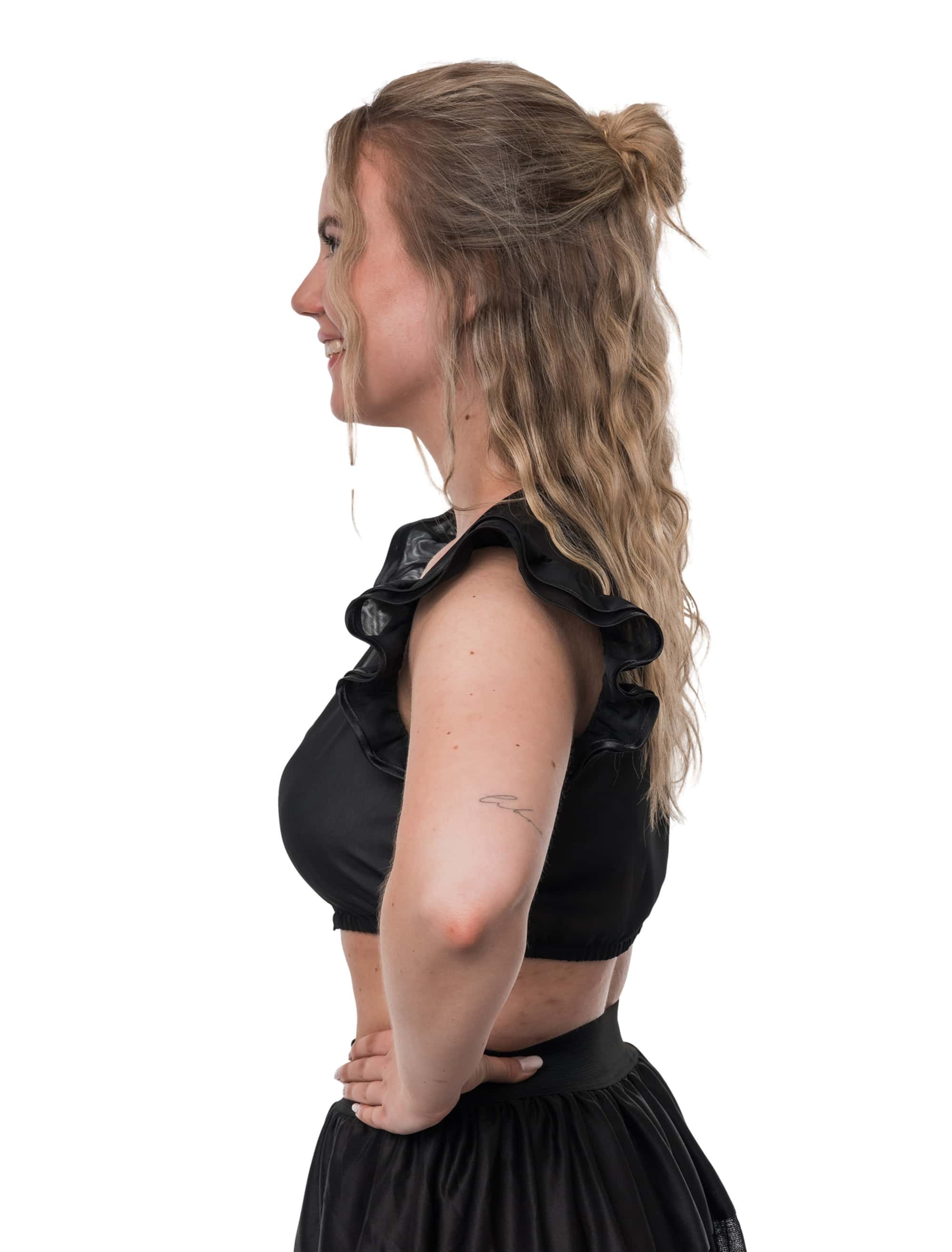 Dirndlbluse Valentina Damen schwarz 36