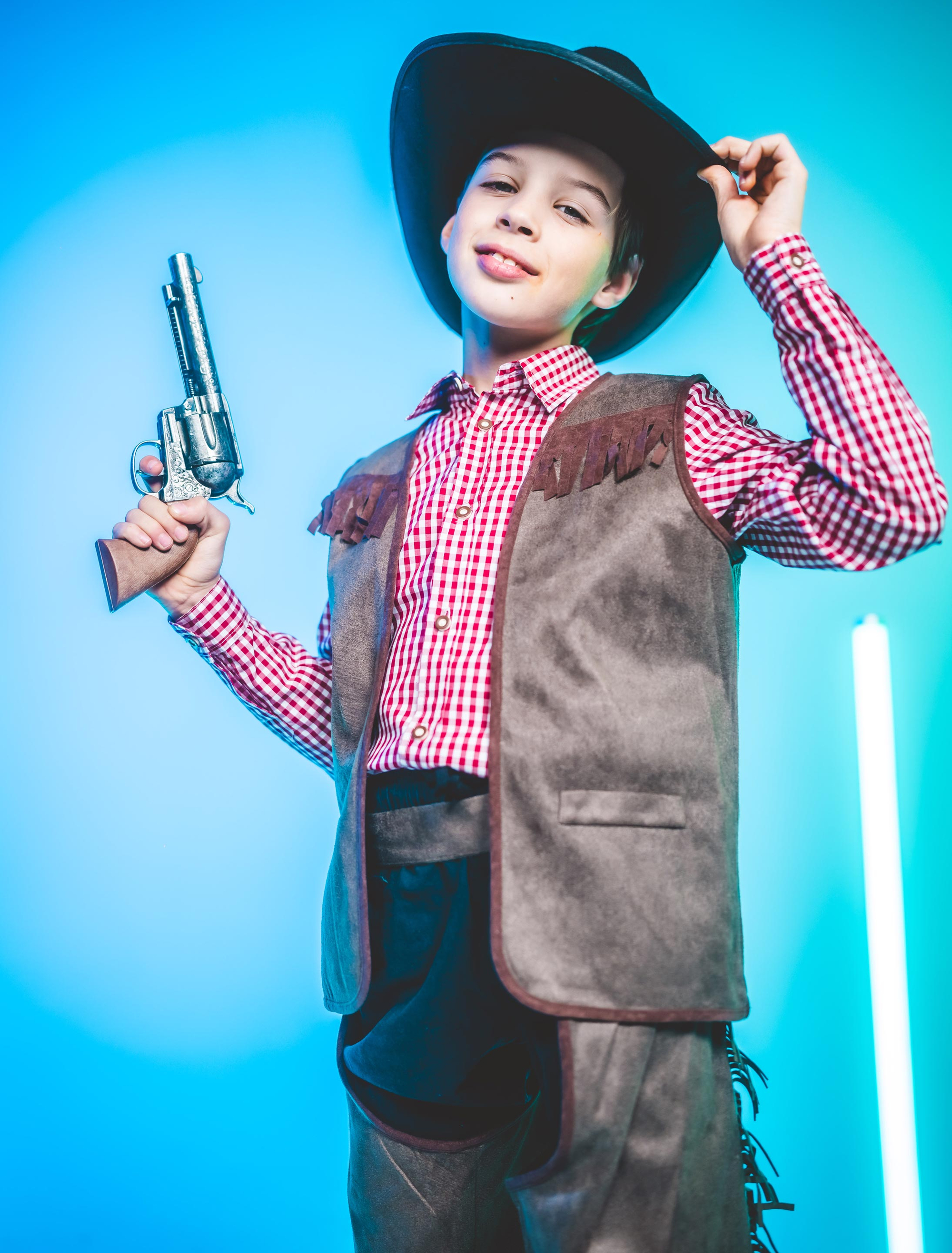Cowboy Luke Kinder 2-tlg. braun 104
