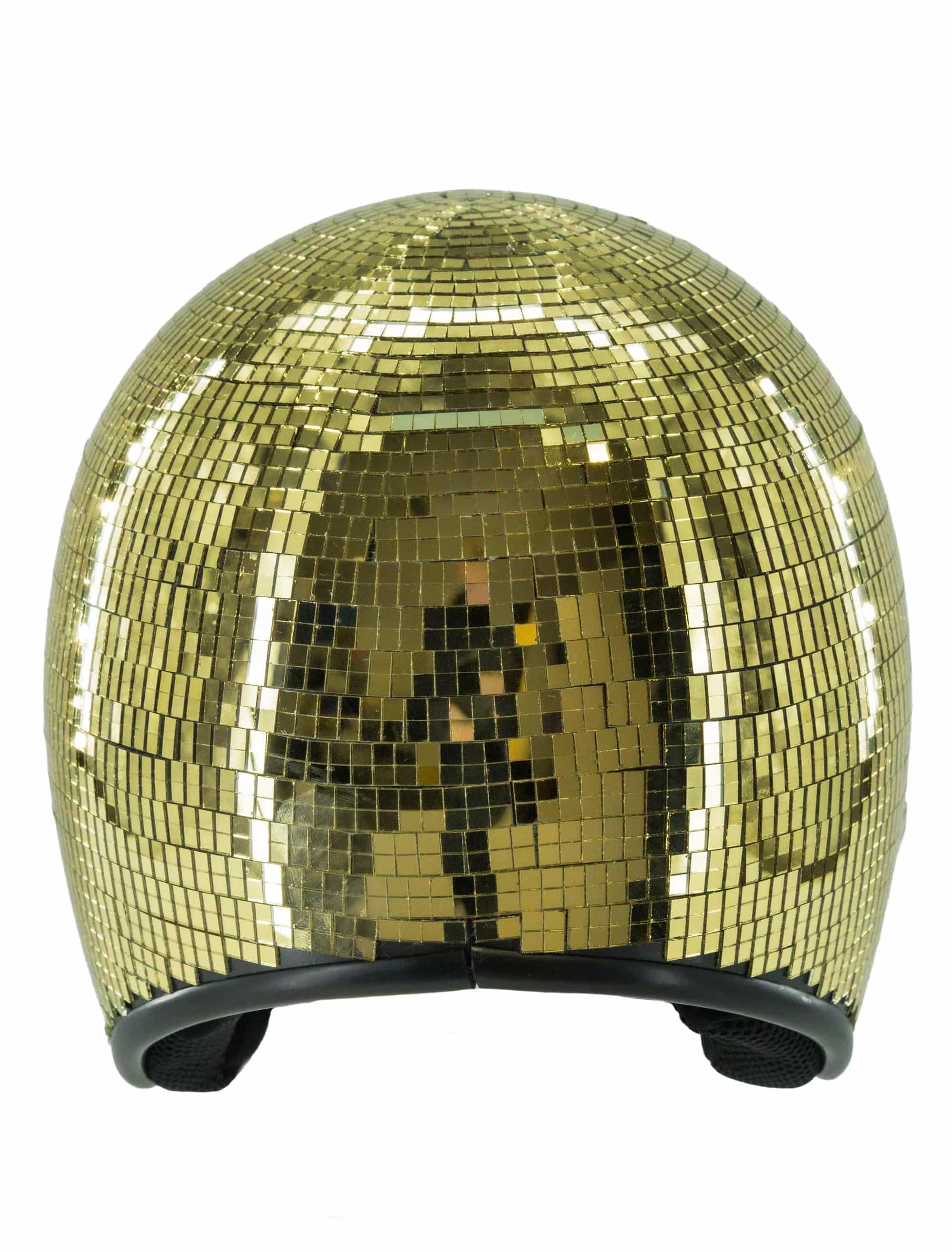 Helm mit Spiegelmosaik gold one size