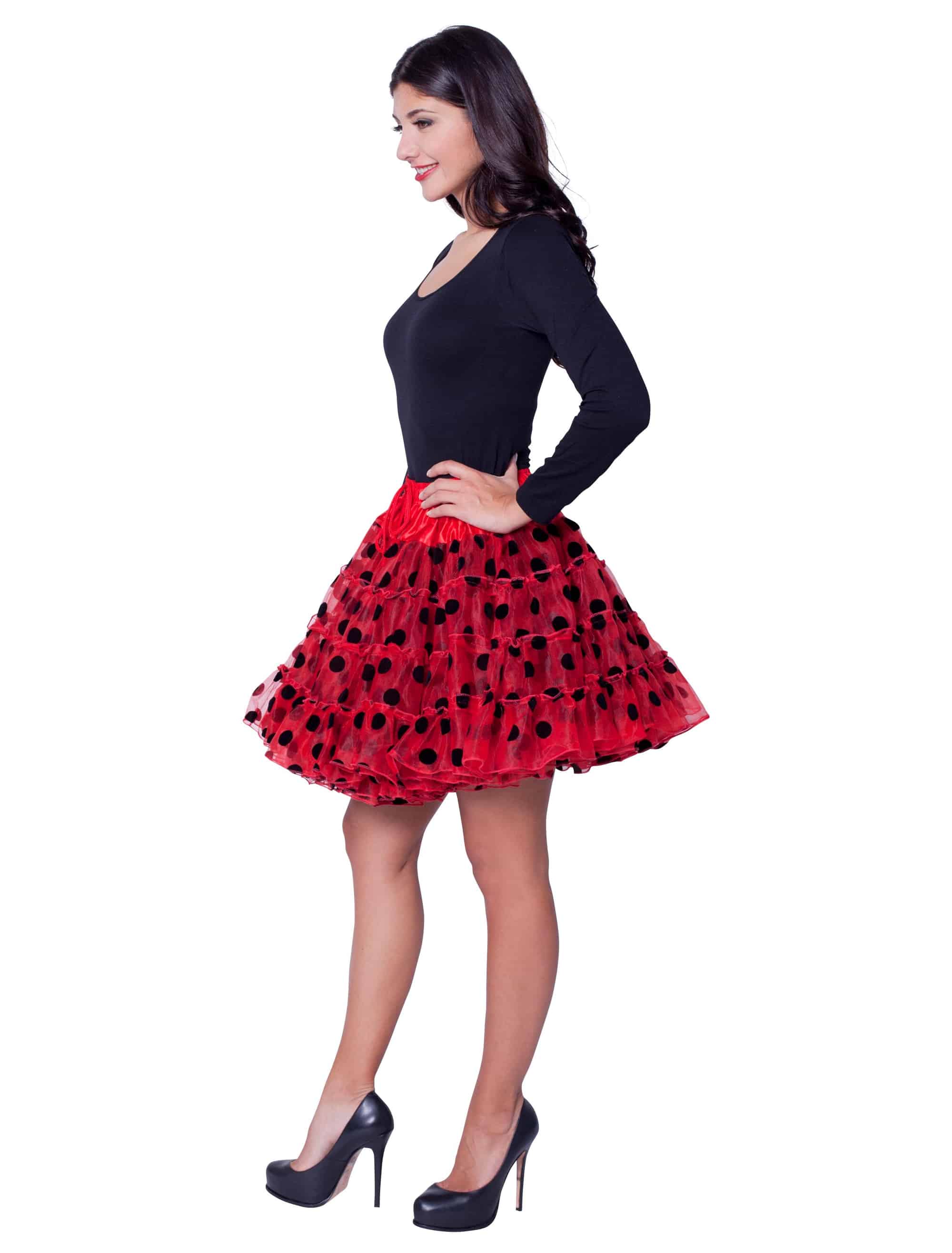 Petticoat de luxe Damen rot one size