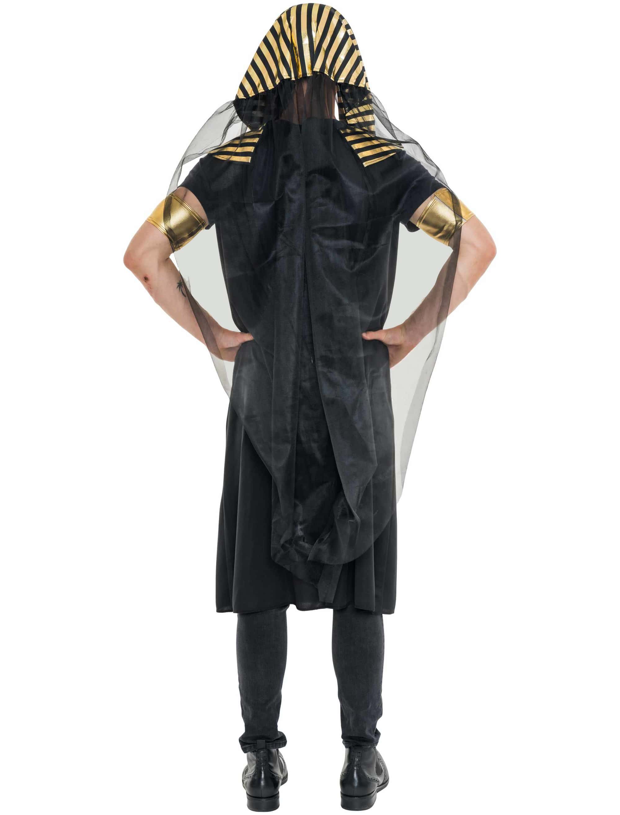 Kostüm Pharao 3-tlg. Herren schwarz/gold S/M