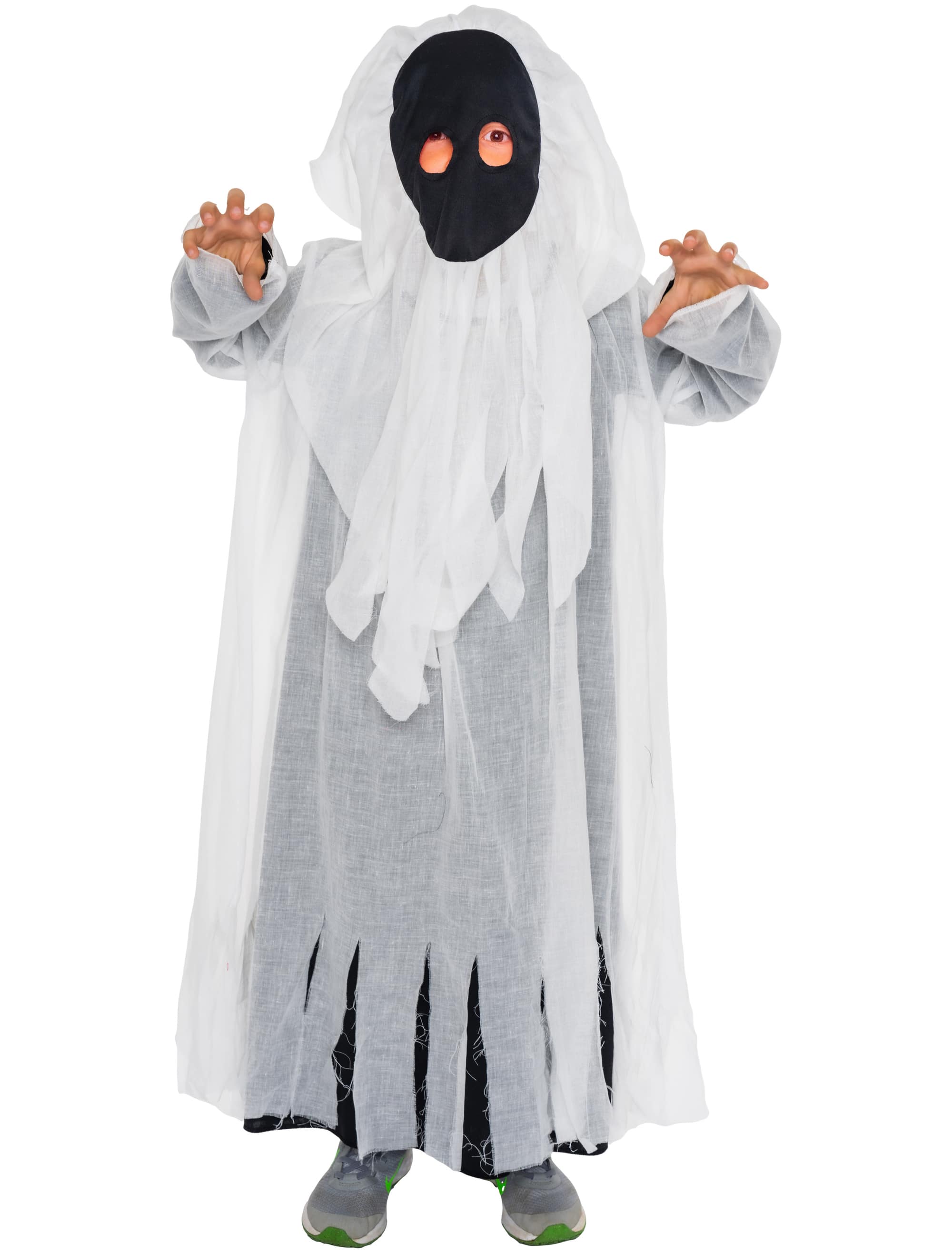 Kleid Geist Kinder 2-tlg. schwarz/weiß 116-128