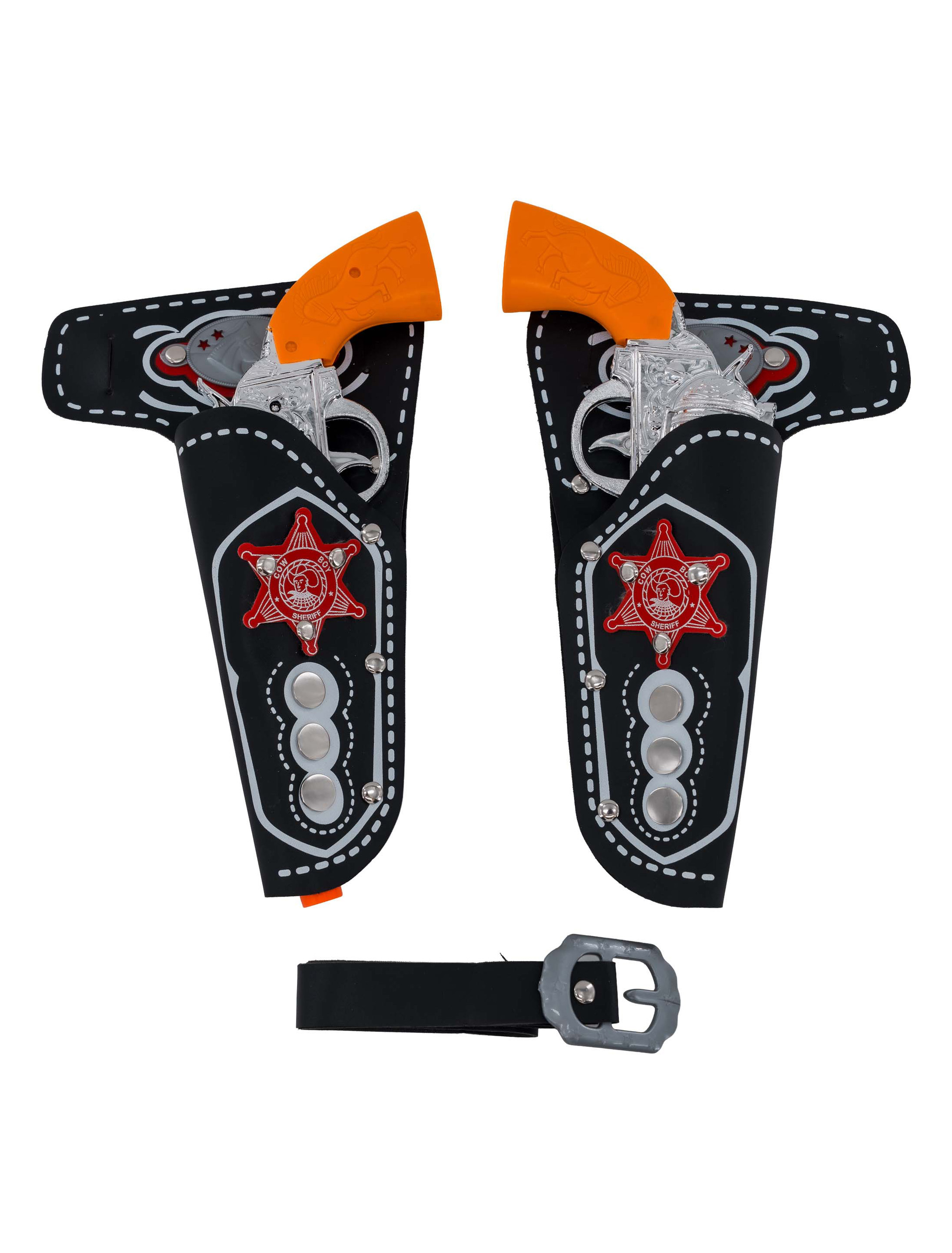 Cowboy Set 5-tlg. schwarz/silber