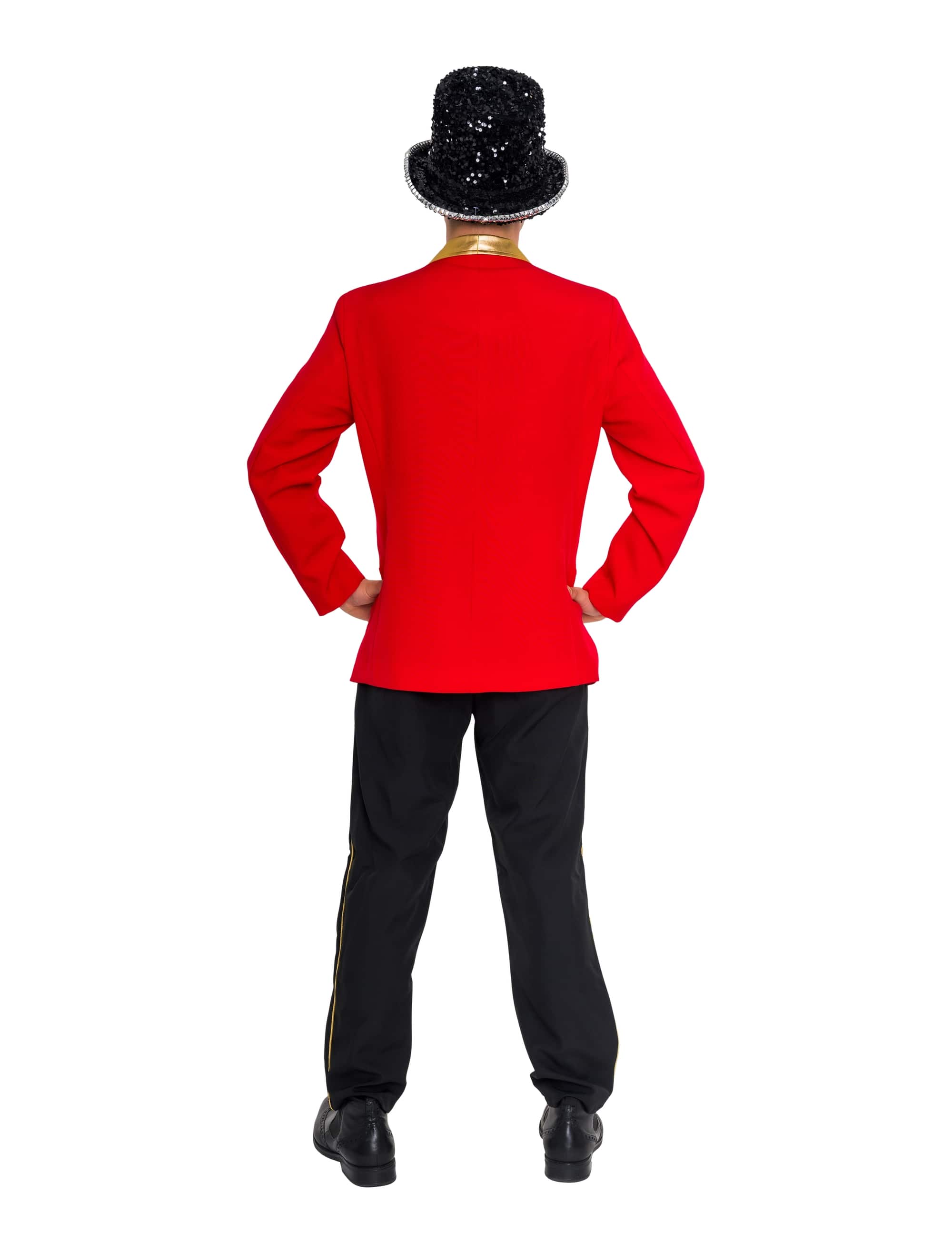 Jackett Karneval Herren rot/gold L/XL